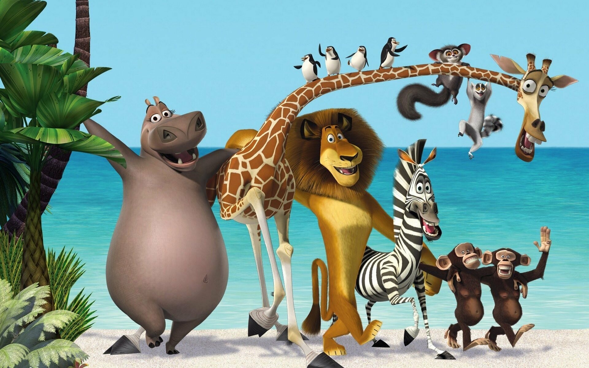 Madagascar movie, Flucht durch Europa, Hintergratilde frac14 nde, 1920x1200 HD Desktop