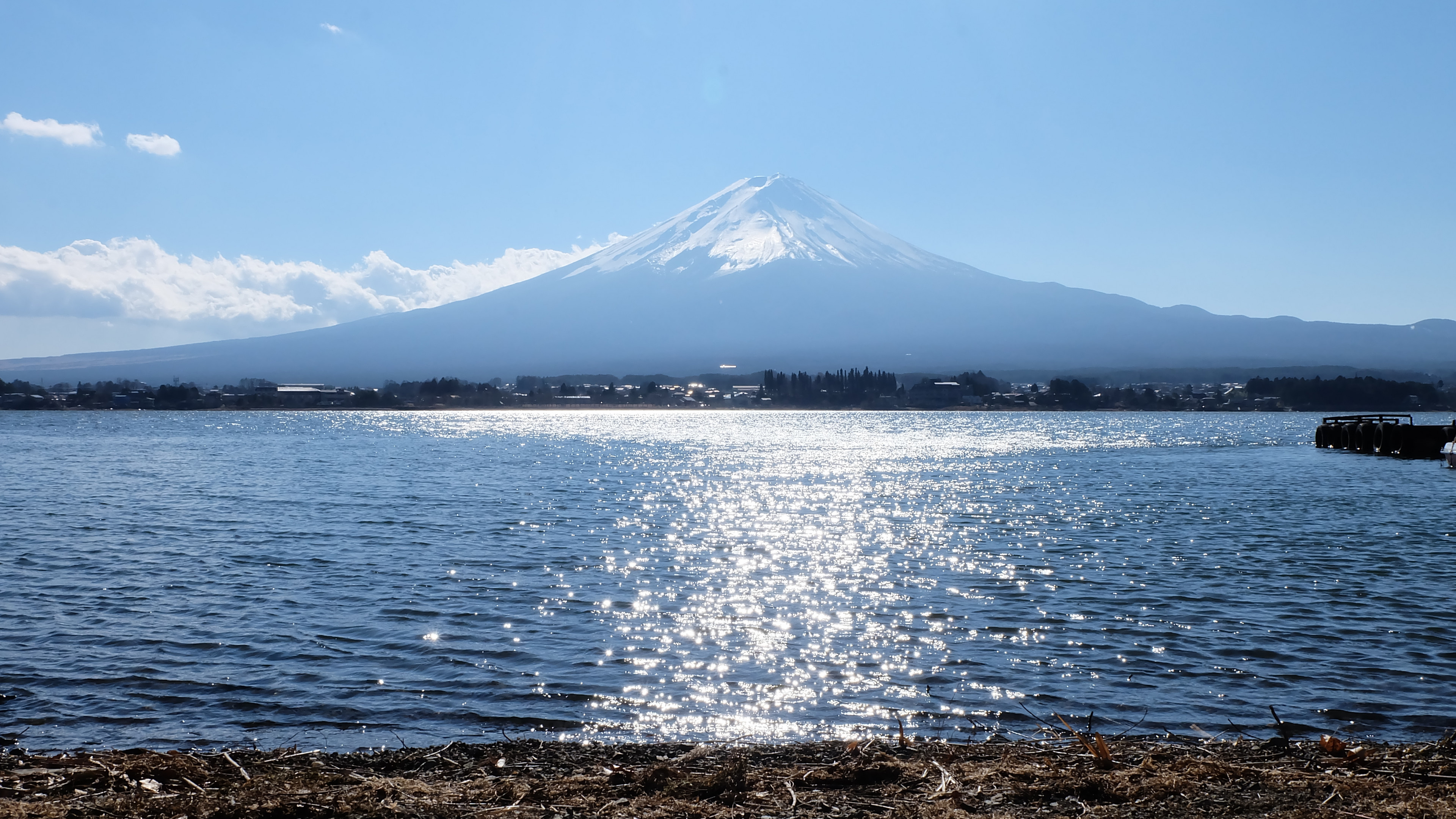 Lake Kawaguchi, Mount Fuji Wallpaper, 3840x2160 4K Desktop