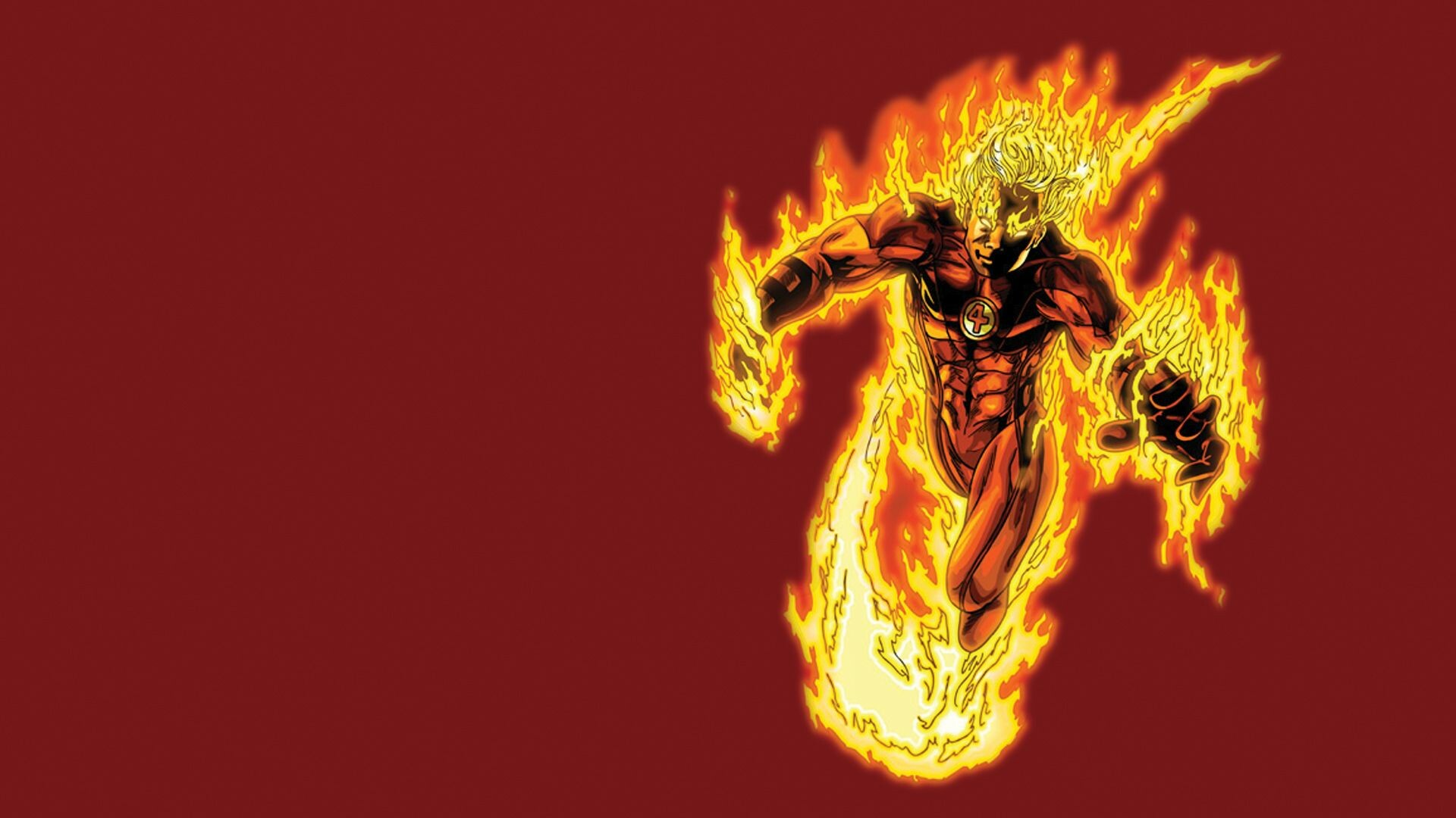 Human Torch, Flaming heroism, Blaze of glory, Torchbearer, 1920x1080 Full HD Desktop