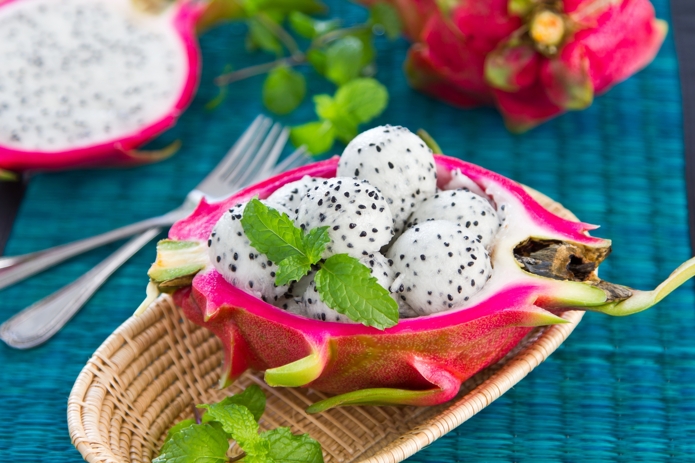 Dragon Fruit, Dessert salad, Fruit photography, Wallpaper download, 2880x1920 HD Desktop