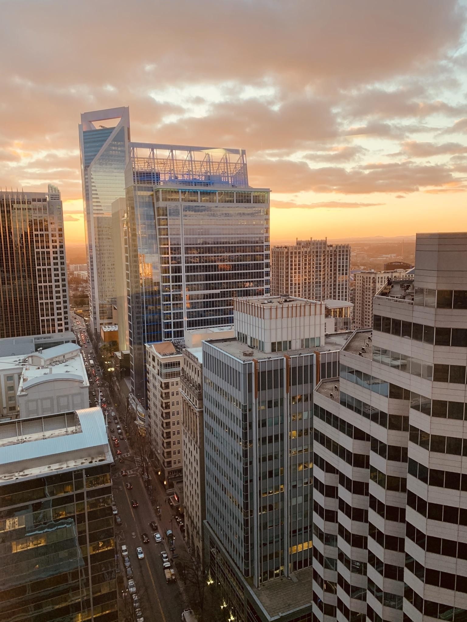 Charlotte NC Skyline, Travels, My City, My Town, 1540x2050 HD Phone