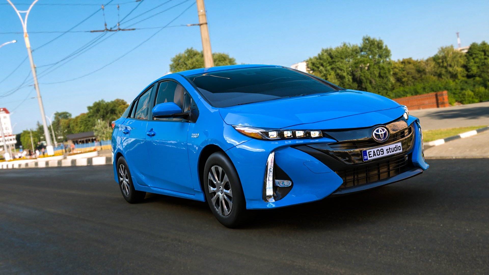 Toyota Prius Prime, Efficient performance, Futuristic design, Eco-friendly driving, 1920x1080 Full HD Desktop