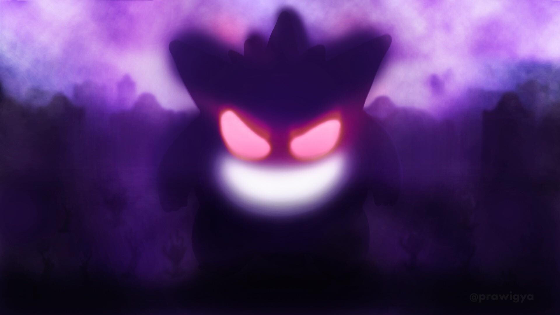 Gengar wallpaper, Pokemon rwallpapers, Artistic design, Purple theme, 1920x1080 Full HD Desktop