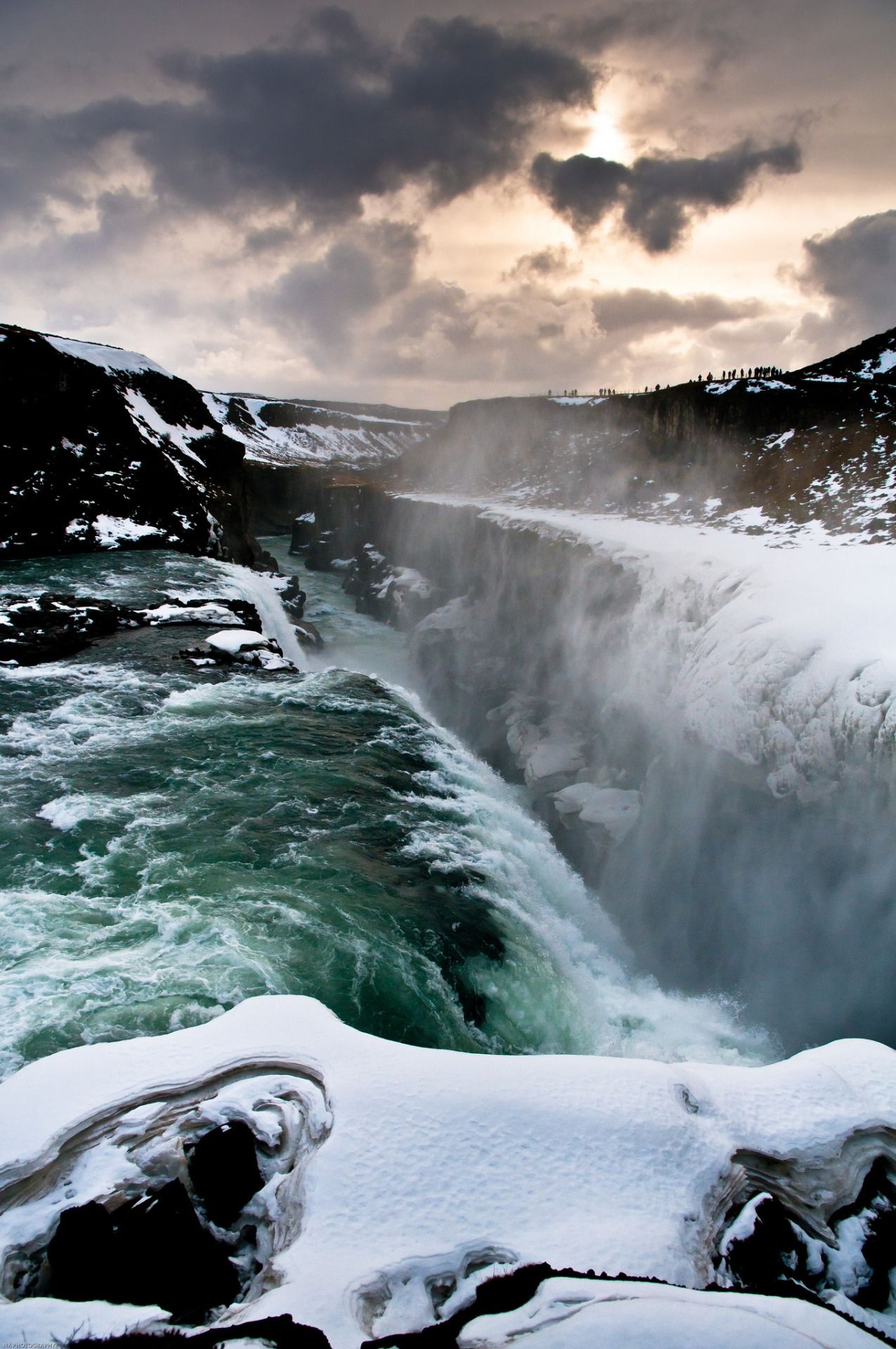 Gullfoss Waterfall, Incredible places, Nature photography, Captivating views, 1280x1920 HD Phone