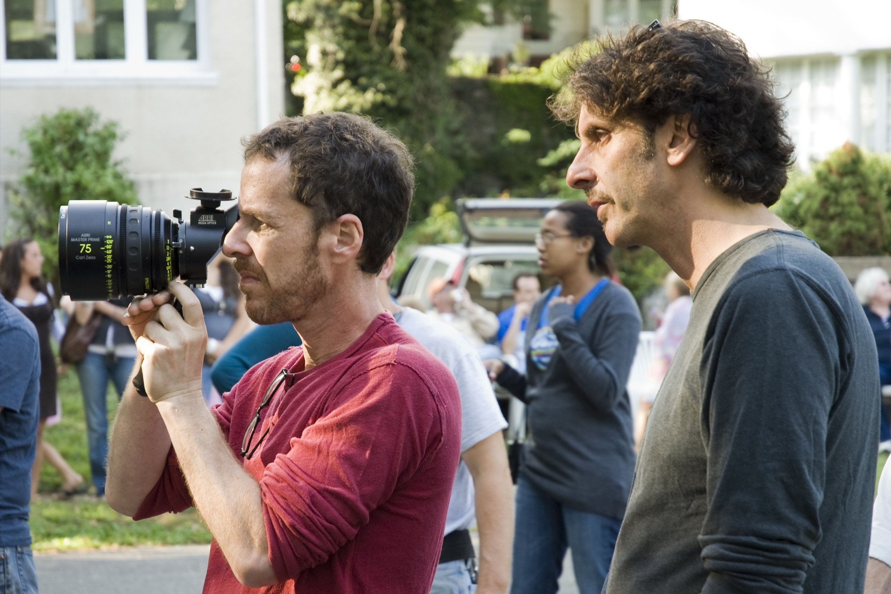 Directors, Ethan Coen, Joel Coen, Set of Burn After Reading, 3000x2010 HD Desktop