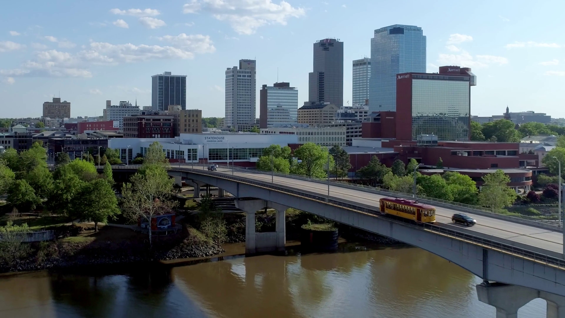 Little Rock skyline, Arkansas travels, Michelle Mercado, 1920x1080 Full HD Desktop