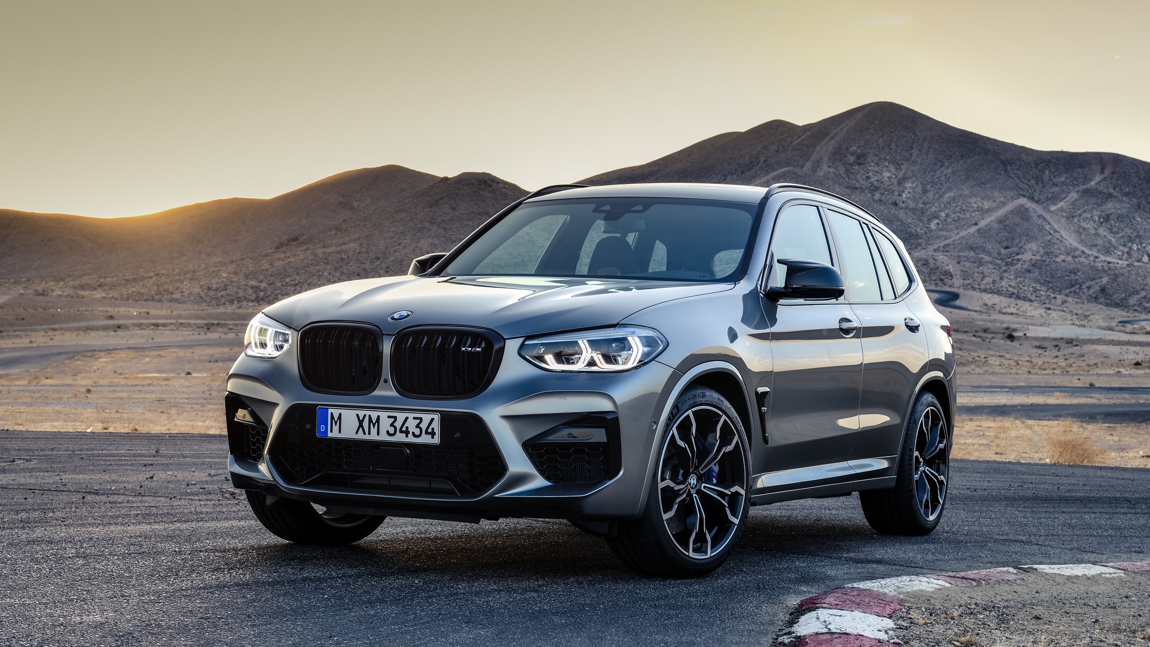 BMW X3, M competition model, Striking design, Exhilarating performance, 3840x2160 4K Desktop