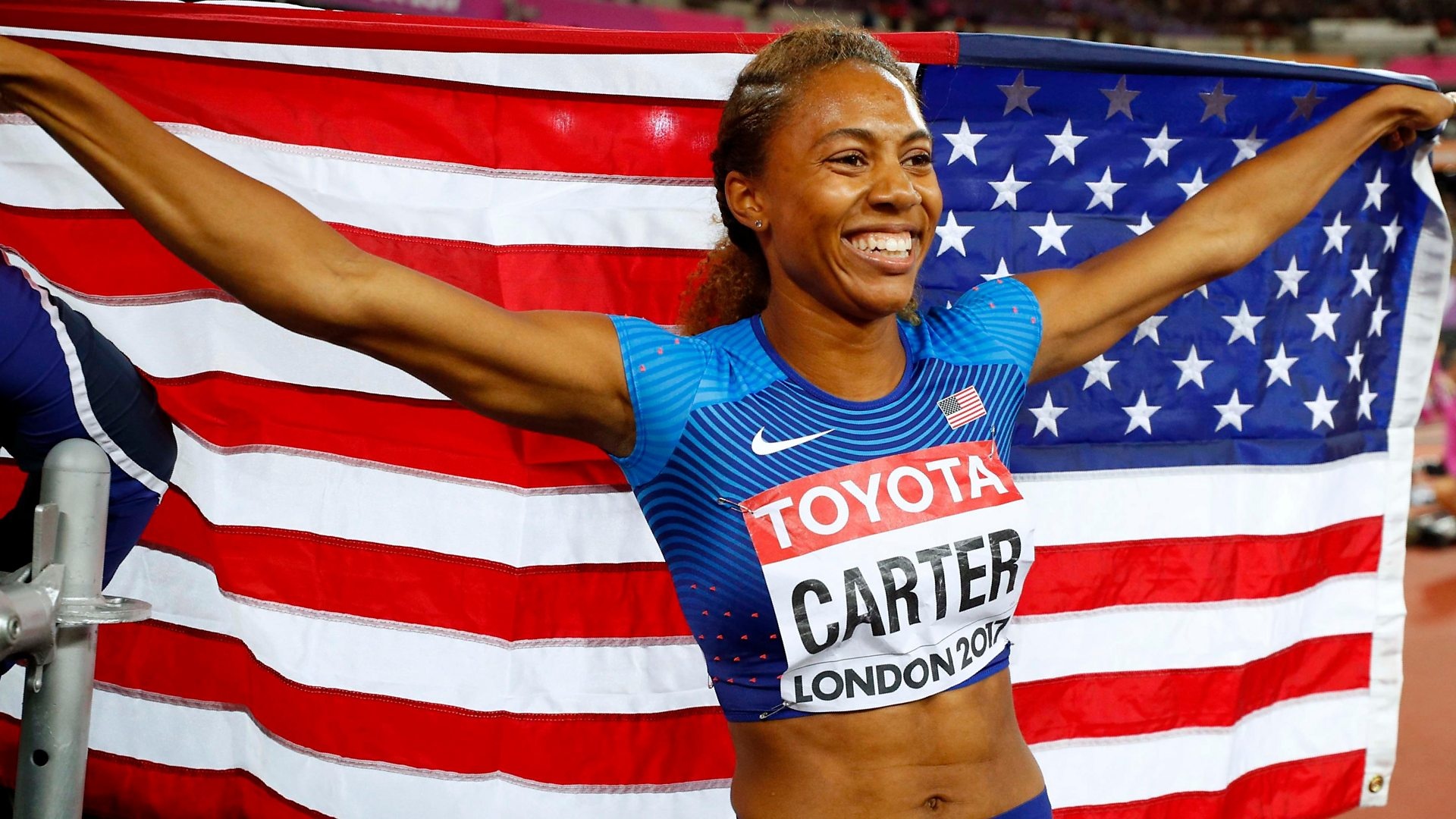 Kori Carter, World championships 2017, American champion, 400m hurdles, 1920x1080 Full HD Desktop