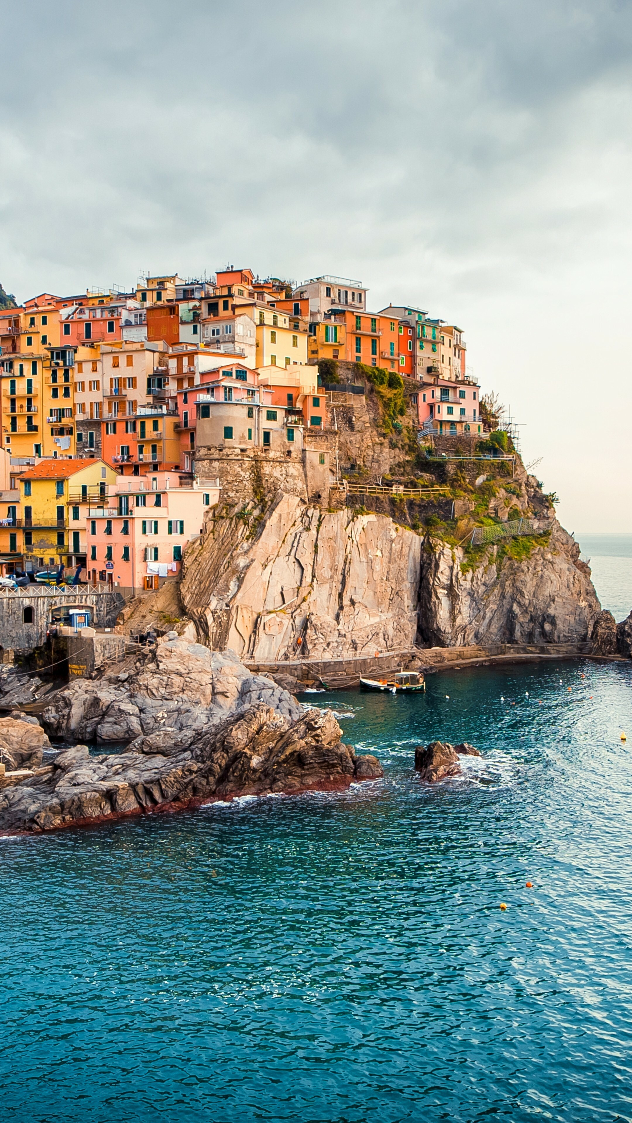 Manarola's charm, Italian tourism, Architectural marvels, Visual delight, 2160x3840 4K Phone