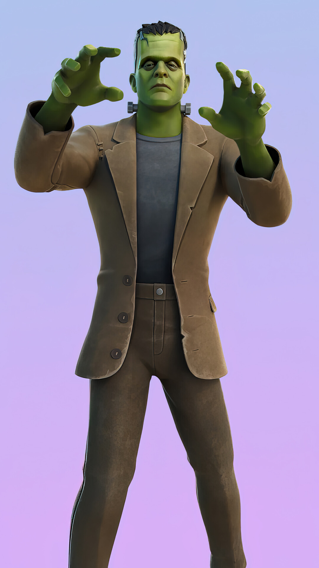 Frankenstein's Monster, Fortnite skin, iPhone wallpaper, Free download, 1080x1920 Full HD Phone