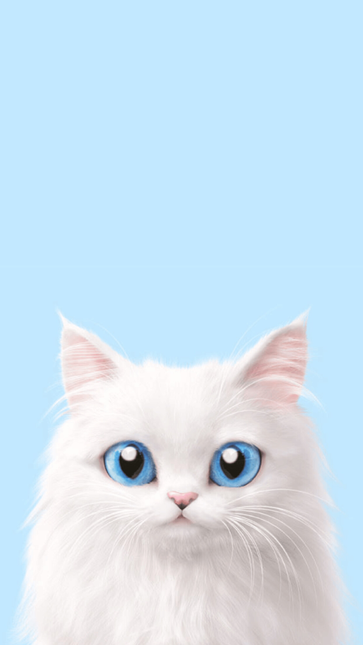 Cute cat, fluffy feline, whiskers, playful kitten, adorable pet, 1250x2210 HD Phone