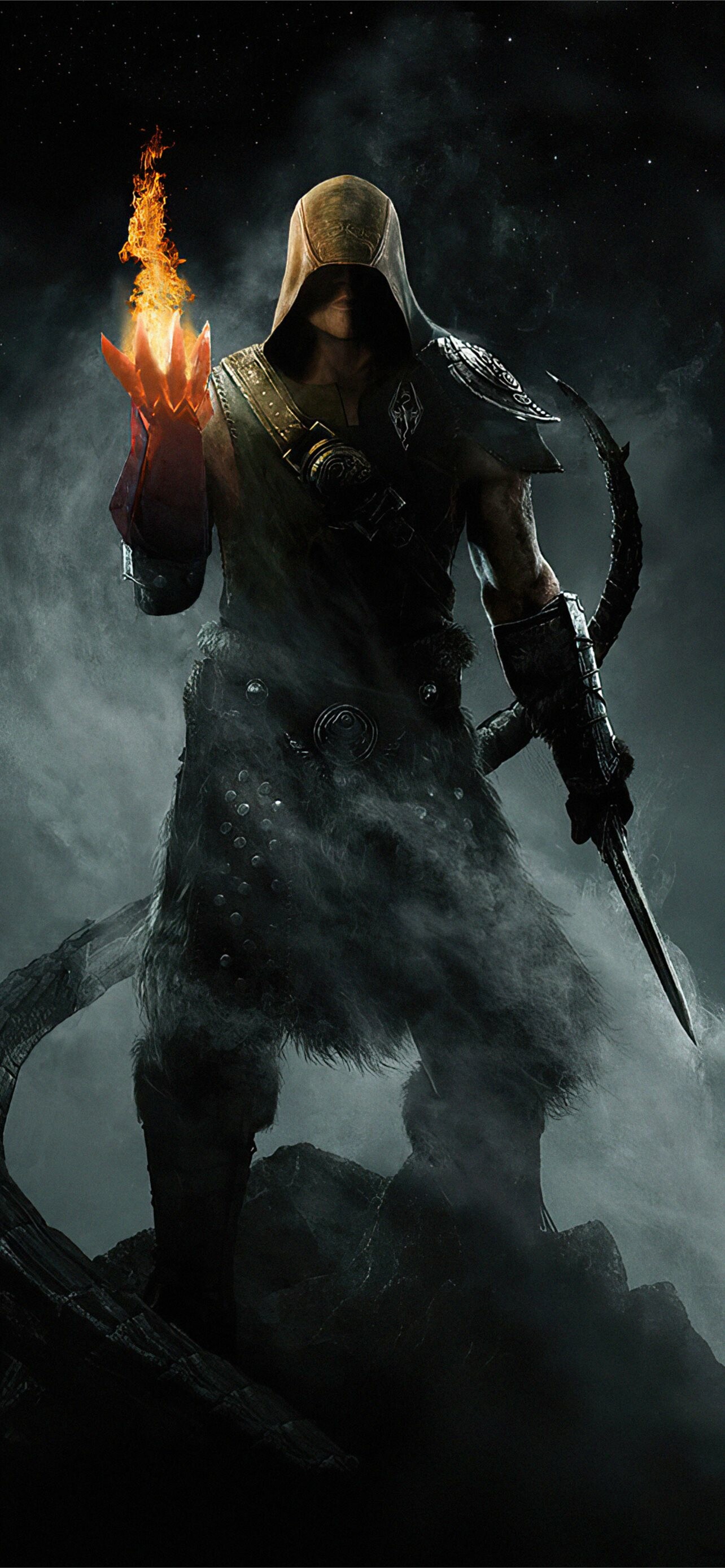 The Elder Scrolls gaming, Skyrim 2020 4K wallpapers, 1290x2780 HD Phone