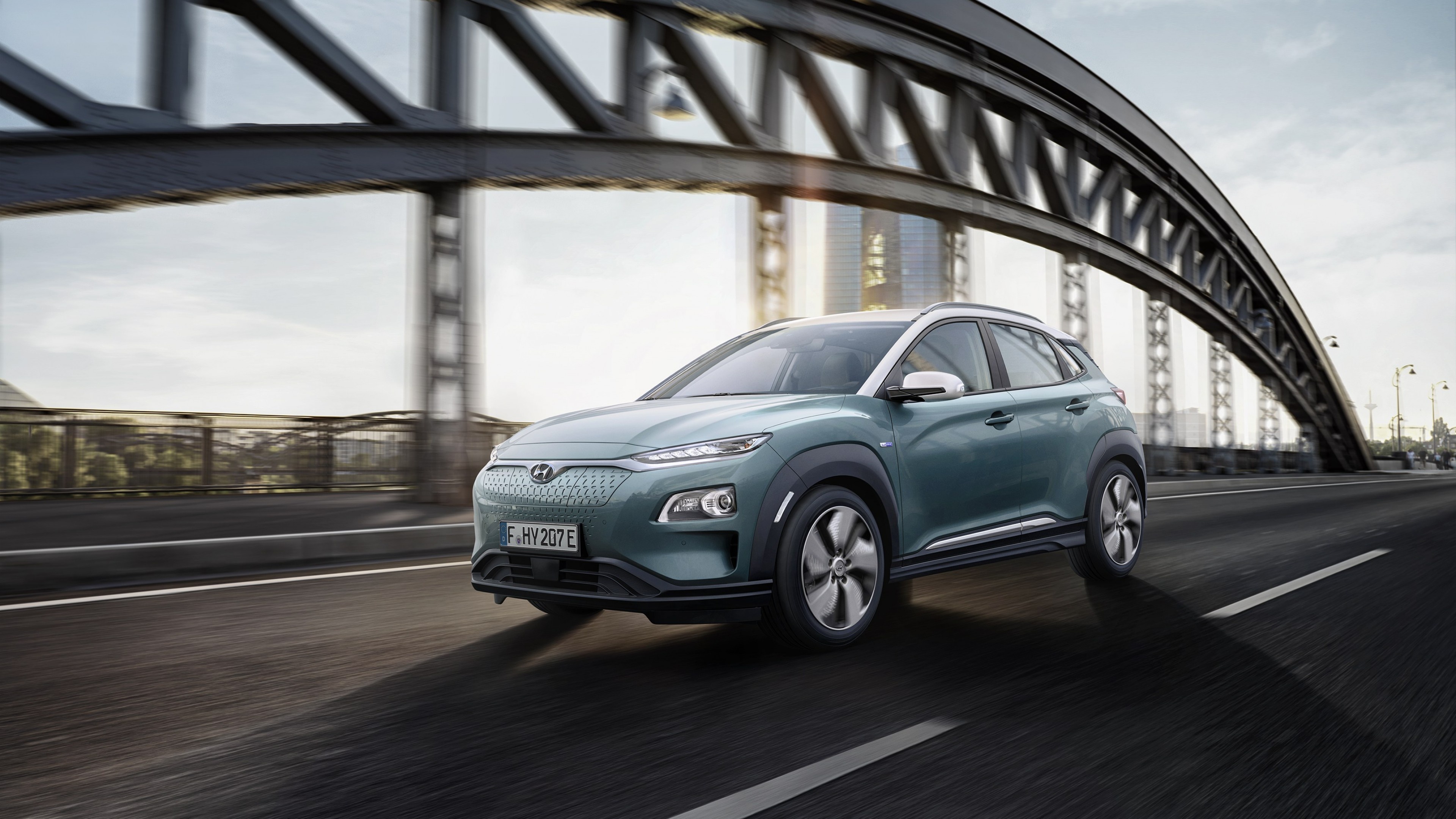Hyundai Kona, Electric model, Geneva Motor Show, 4K, 3840x2160 4K Desktop