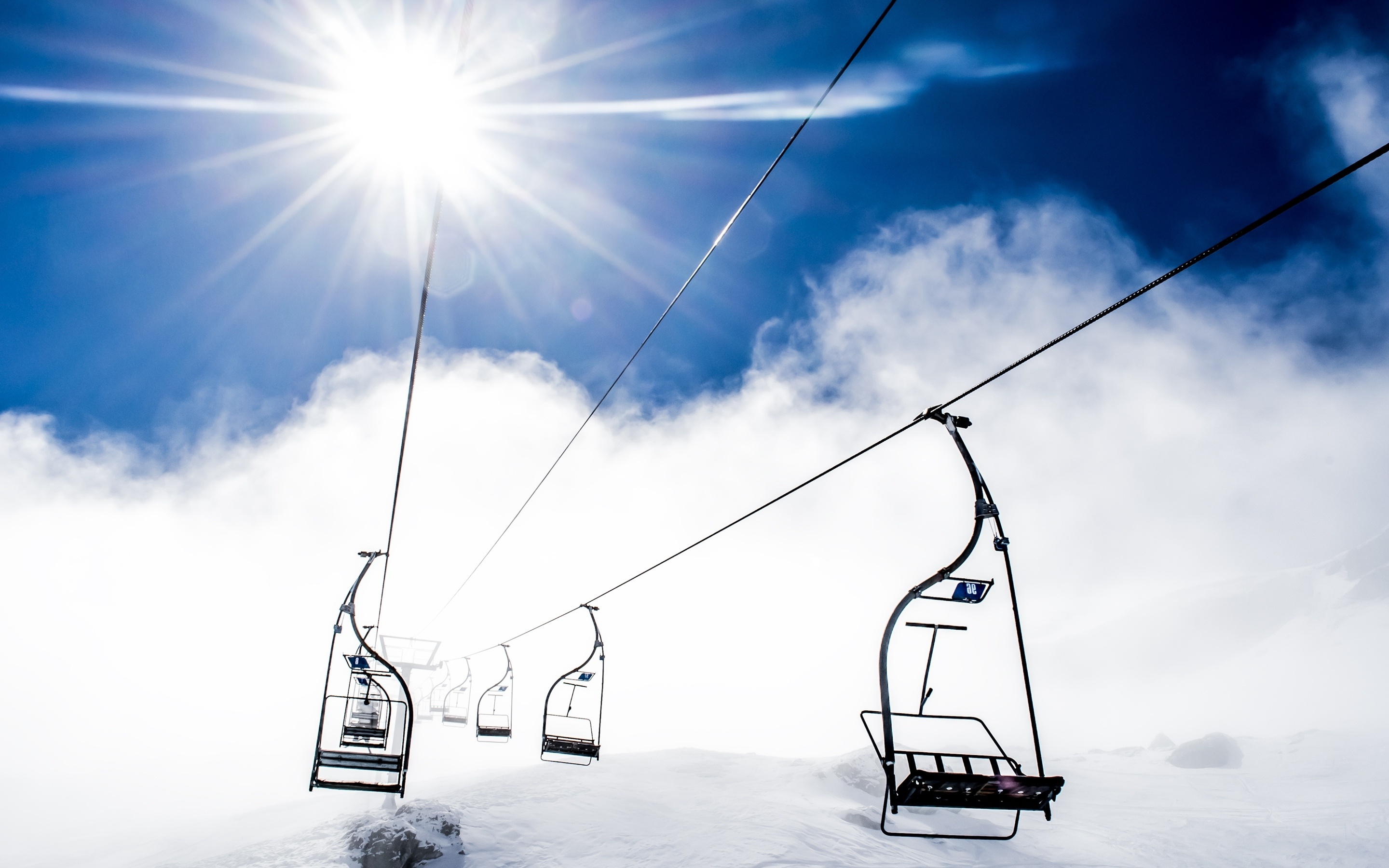 Ropeway, Ski Lift Wallpaper, 2880x1800 HD Desktop