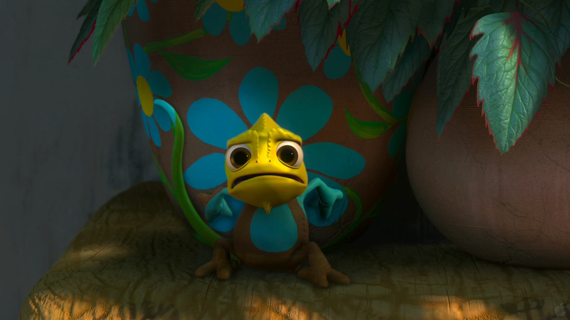 Tangled, Lovable chameleon, Pascal, Disney's vibrant animation, 1920x1080 Full HD Desktop