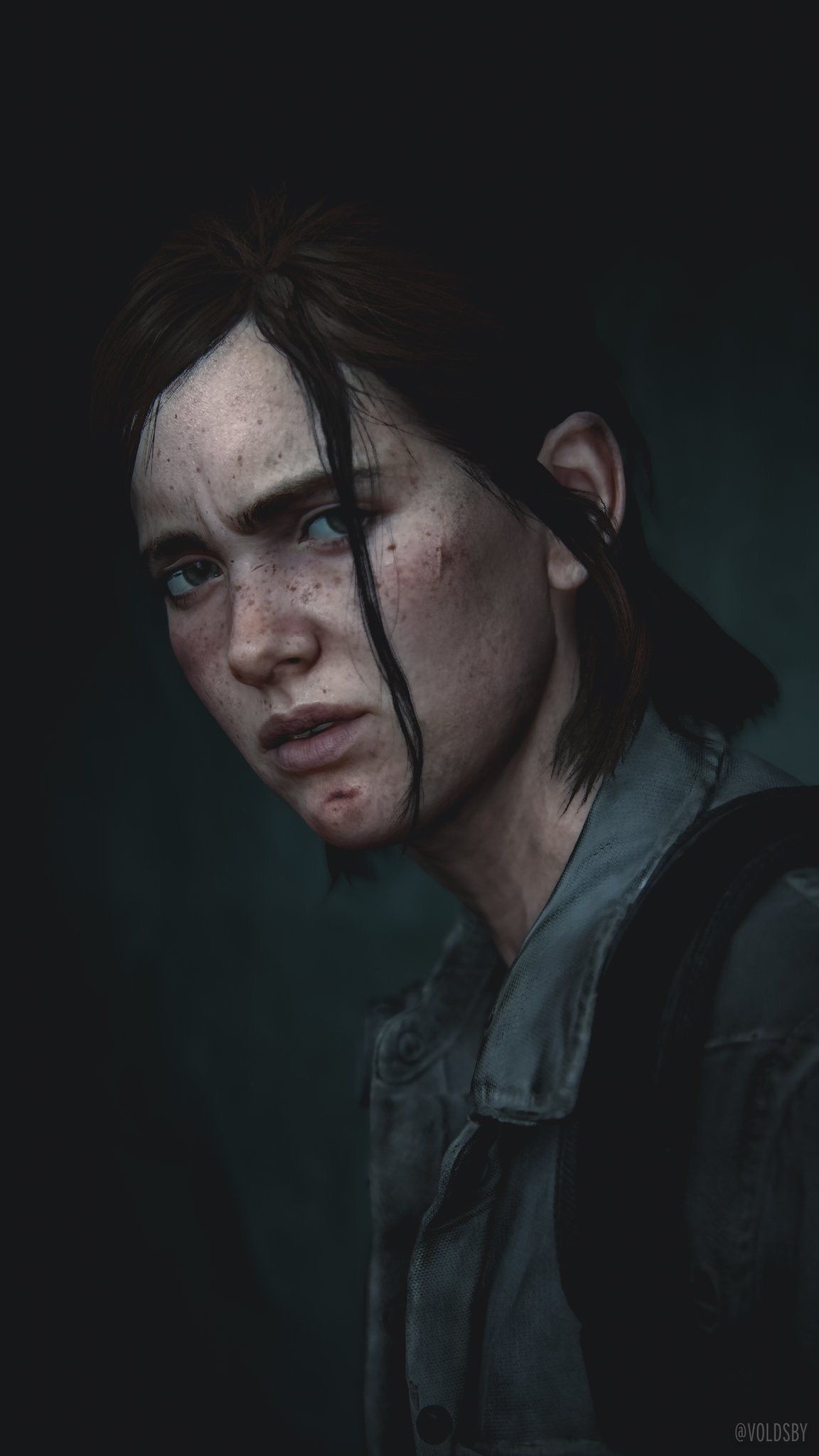Ellie Williams, The Last of Us Part II, worn denim jacket, HD Phone wallpaper