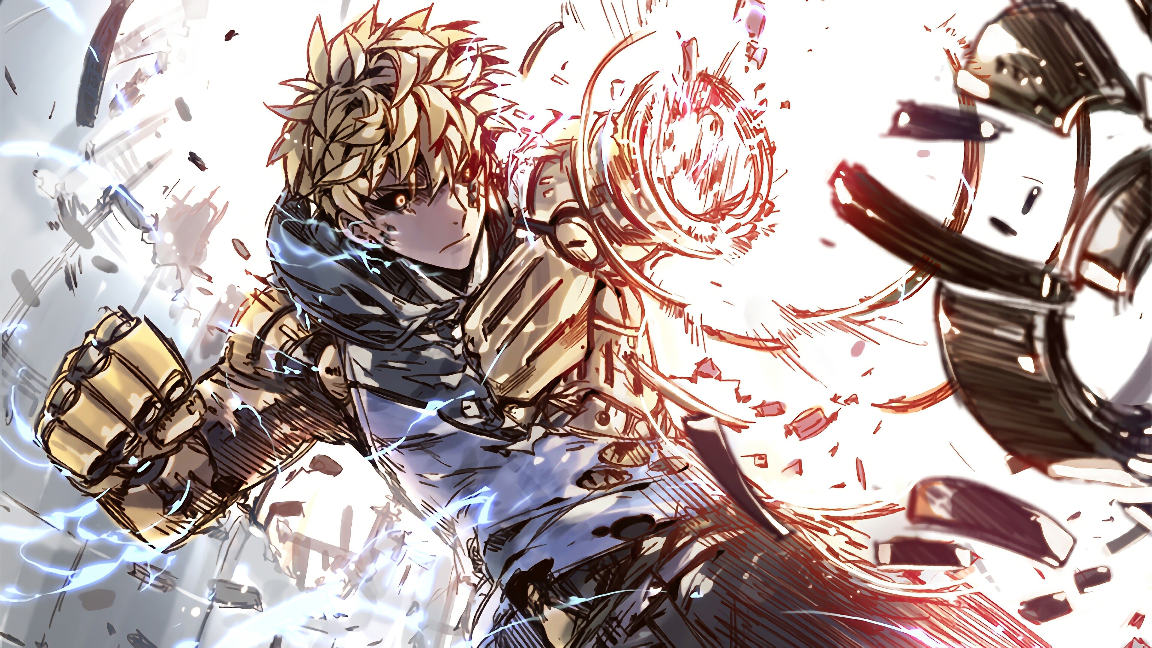 Genos, One Punch Man, 4K wallpapers, 3840x2160 4K Desktop