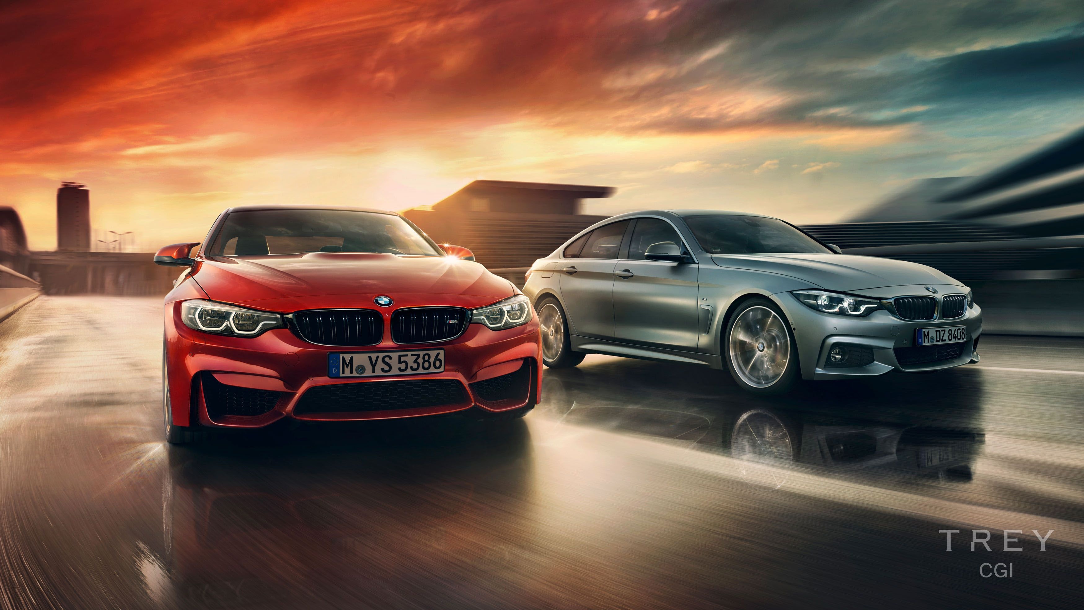 BMW 4 Series, Sleek coupe, Dynamic performance, Sporty elegance, 3500x1970 HD Desktop