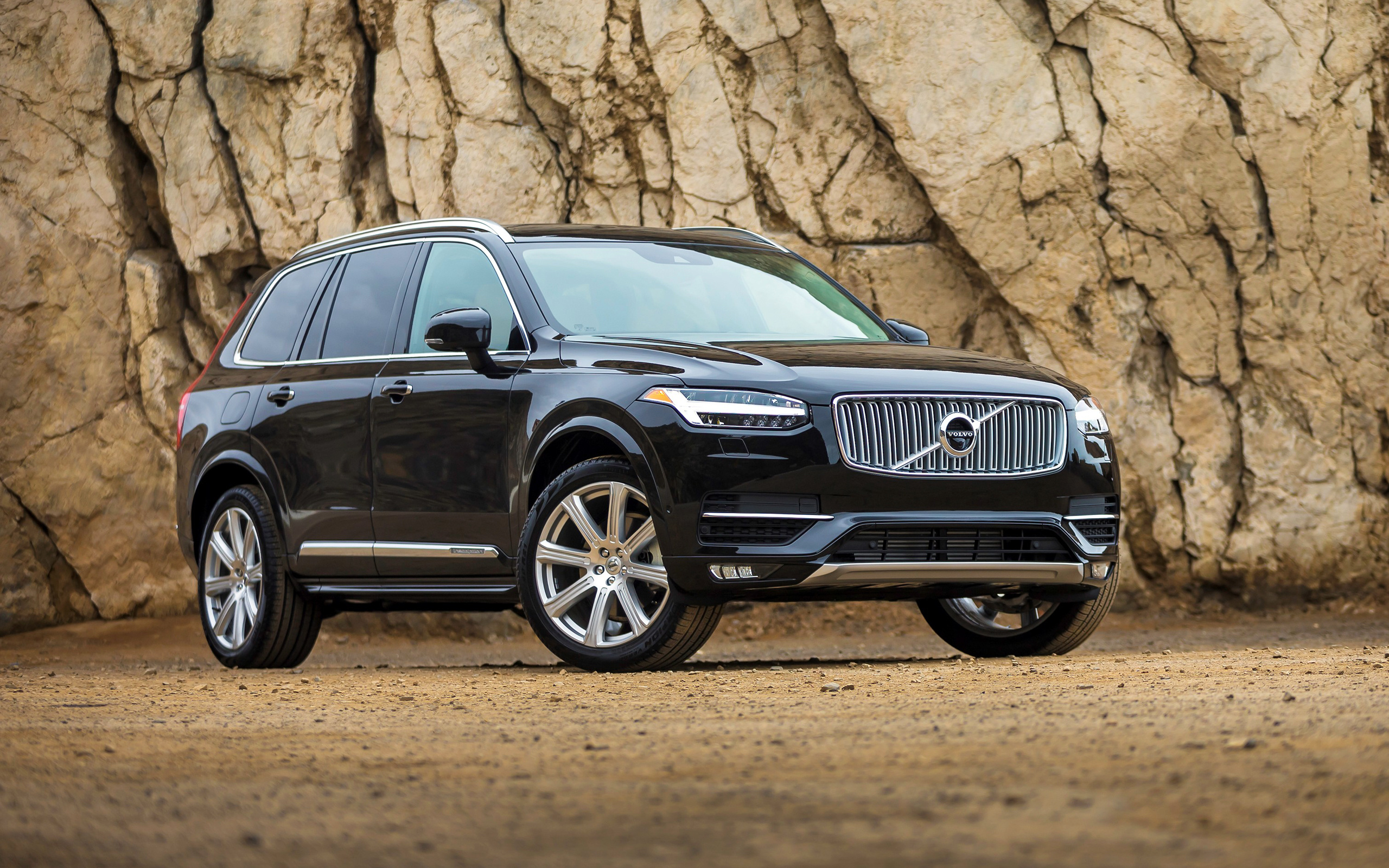 Volvo XC90, Swedish luxury, Black SUVs, High-quality wallpapers, 2560x1600 HD Desktop