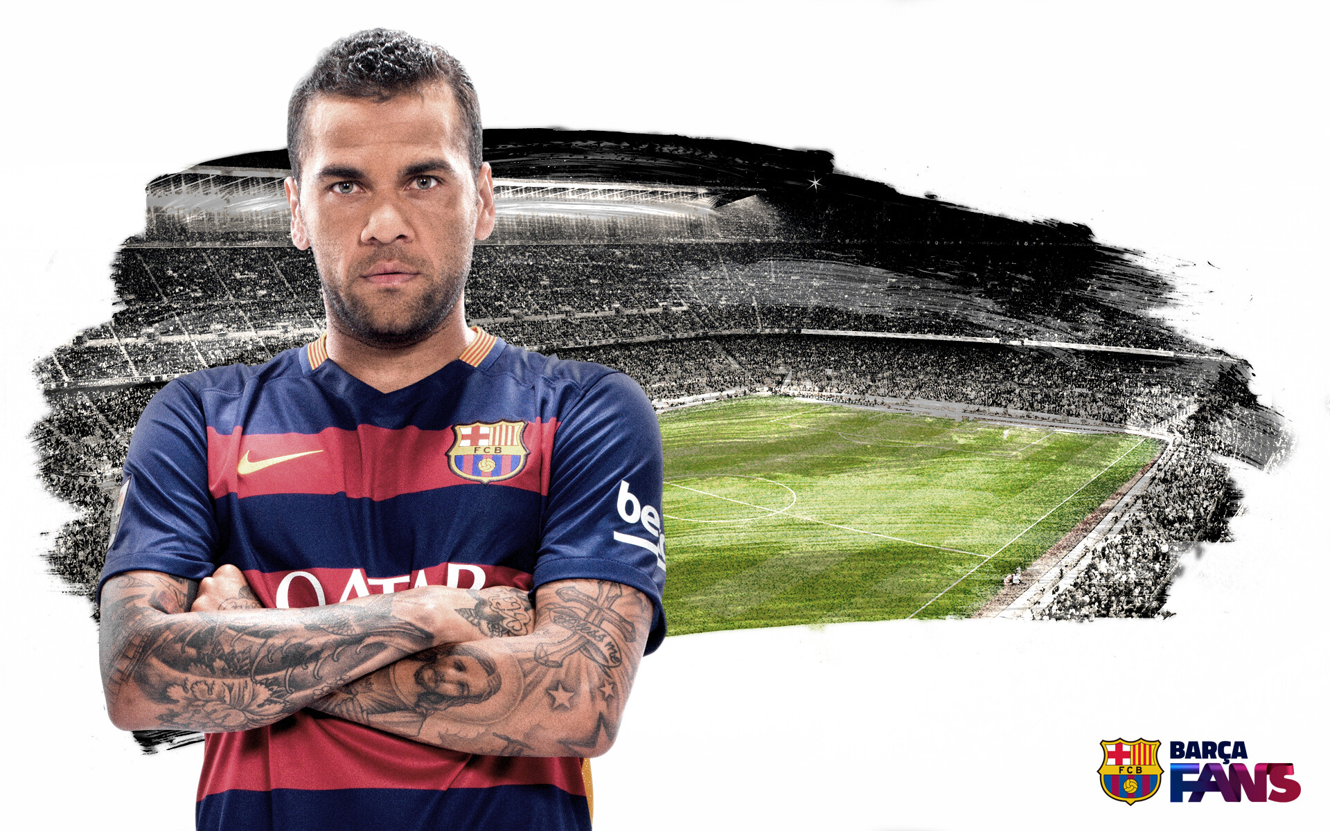 Daniel Alves, FC Barcelona Wallpaper, 1920x1200 HD Desktop