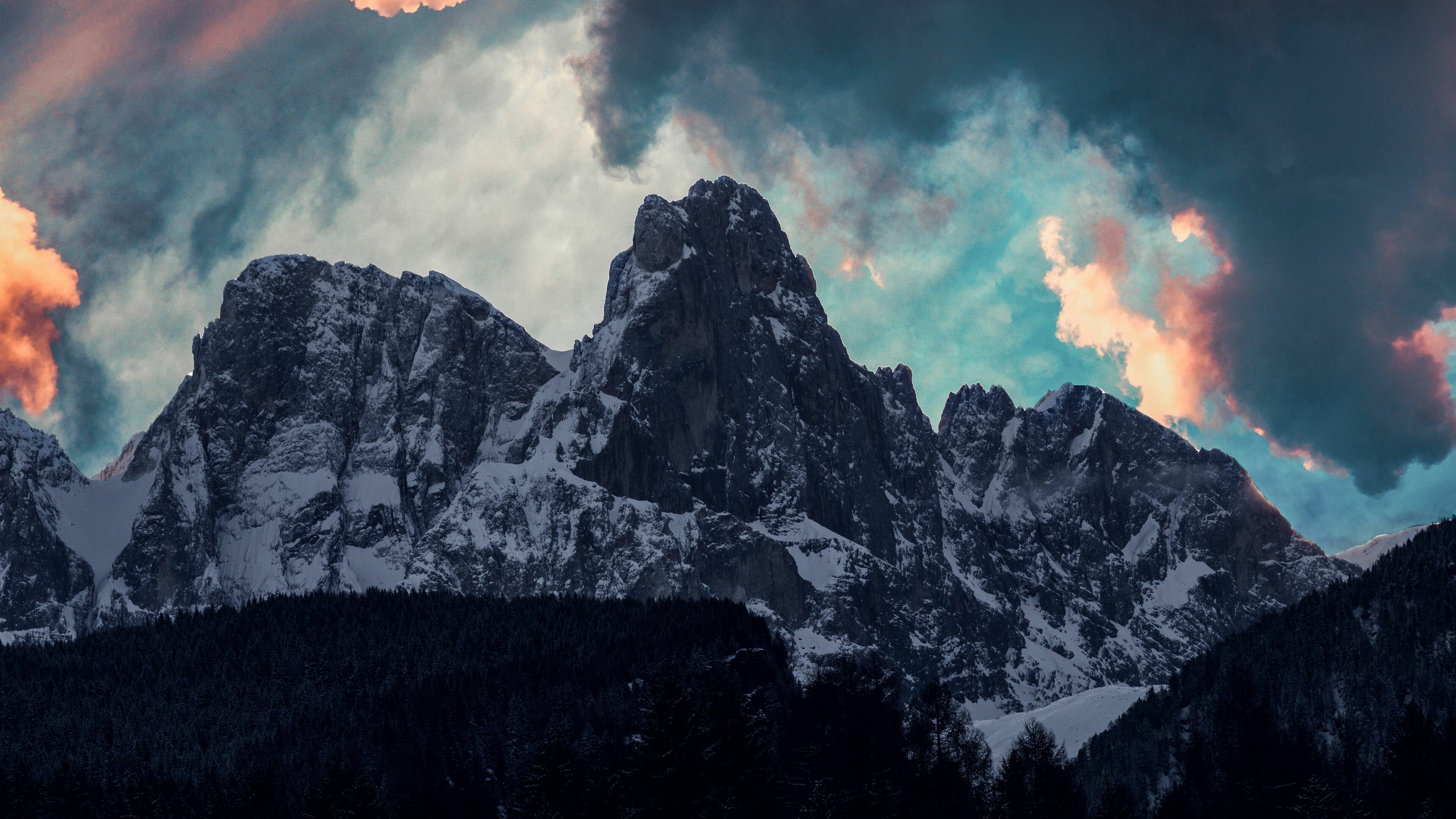 Himalayas, Majestic peaks, Serene lakes, Snow-covered, 3840x2160 4K Desktop