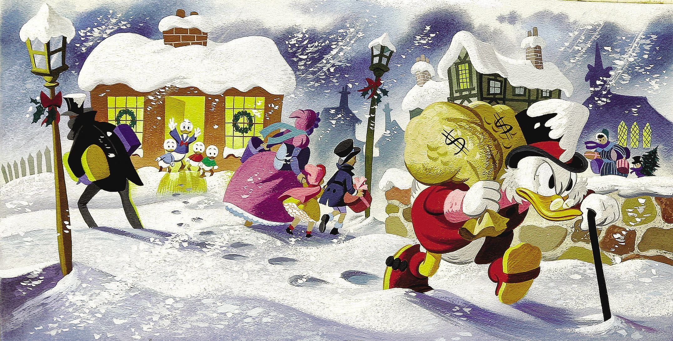 Disney wallpaper, Scrooge McDuck, Cartoon wallpaper, Walt Disney, 2160x1100 HD Desktop