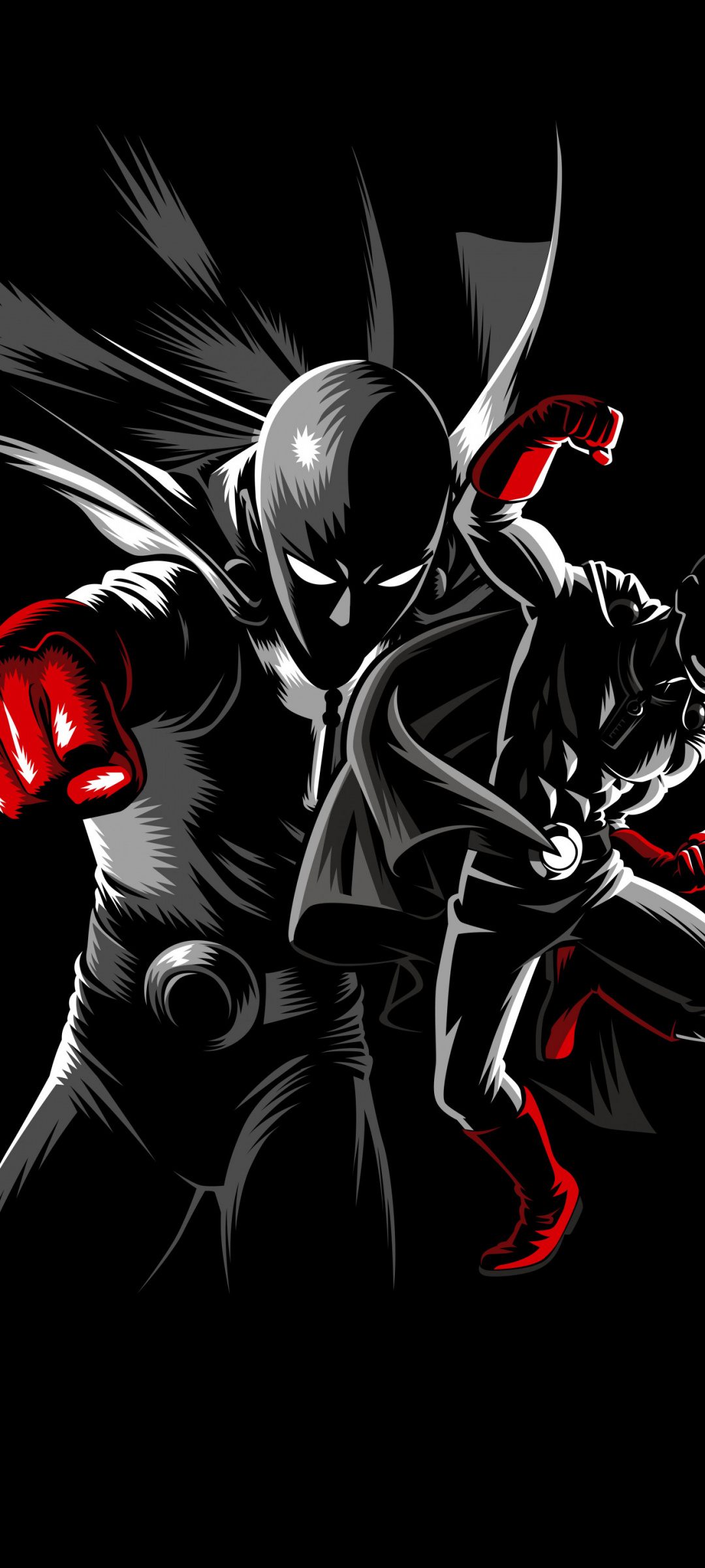 Saitama, One-Punch Man hero suit, Red superhero gloves, HD Phone wallpaper