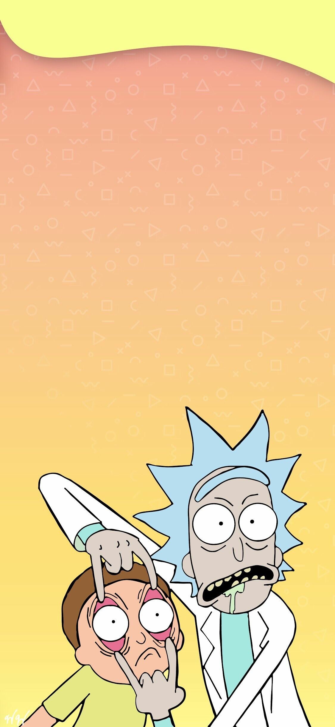 Rick and Morty, Wallpaper, Animated series, 1130x2440 HD Phone