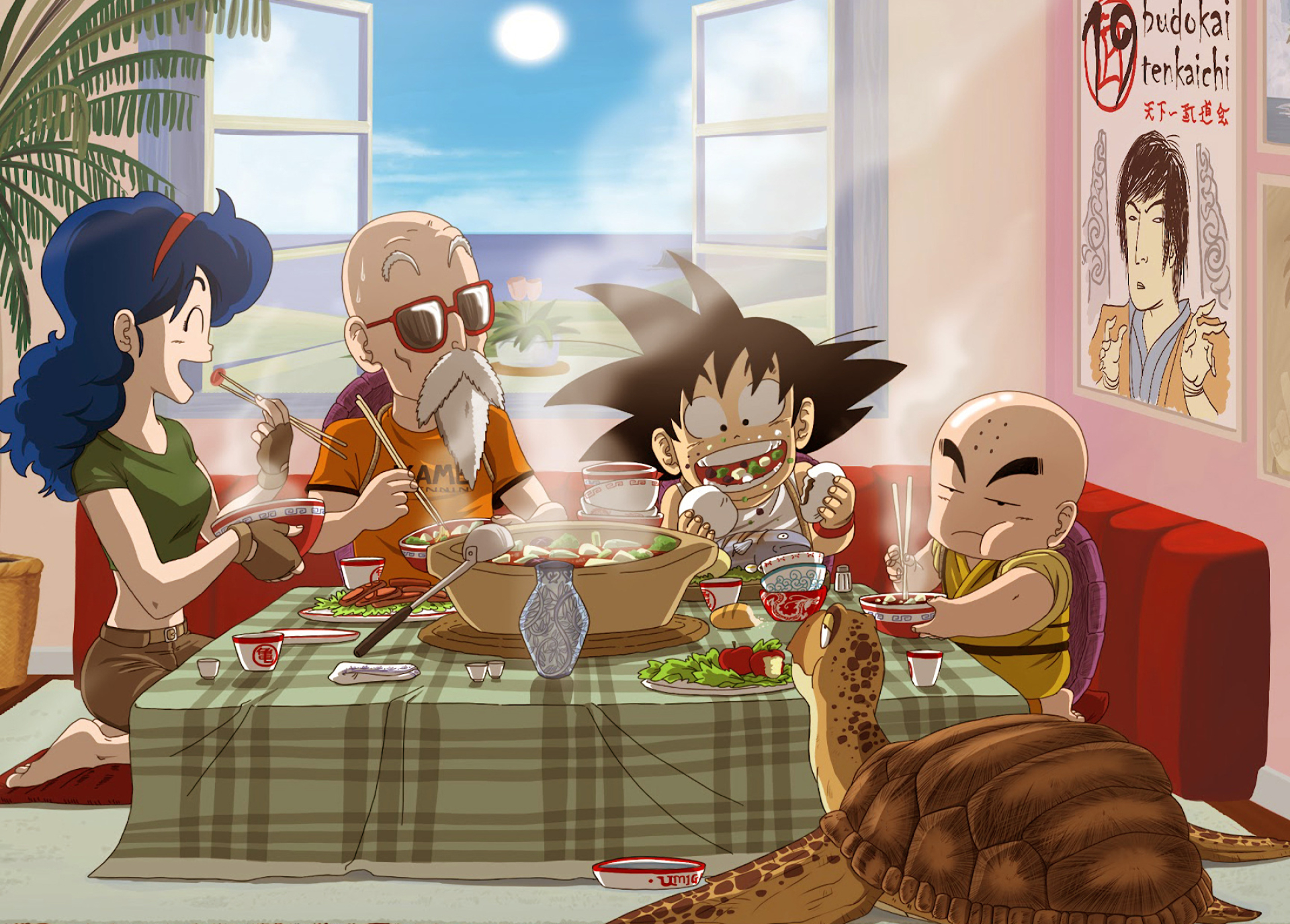 Master Roshi, Dragon Ball Z hero, Turtle Hermit School, Fight for justice, 1920x1380 HD Desktop