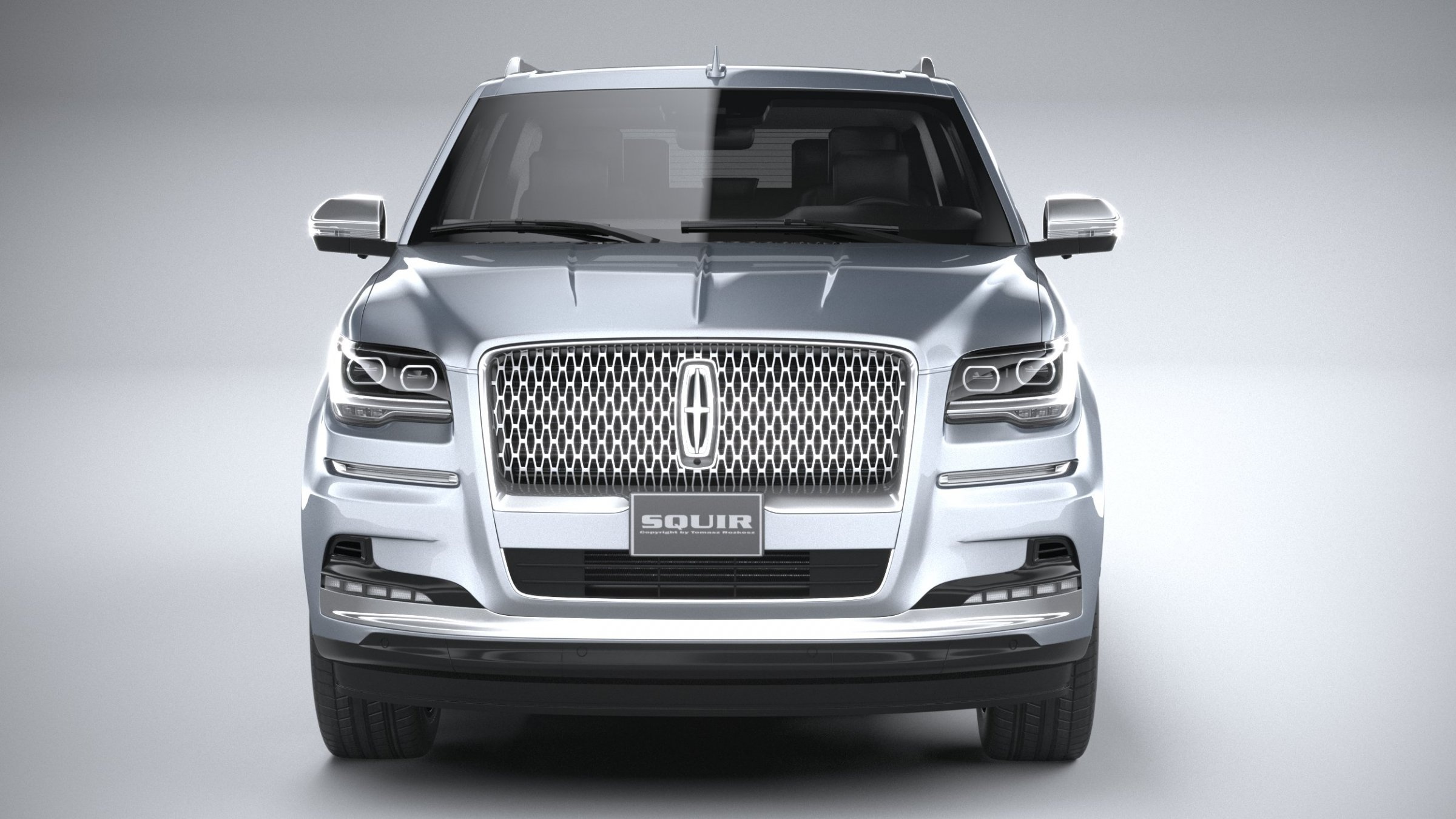 Lincoln Navigator, 2022 model, 3D model by squir, 2400x1350 HD Desktop