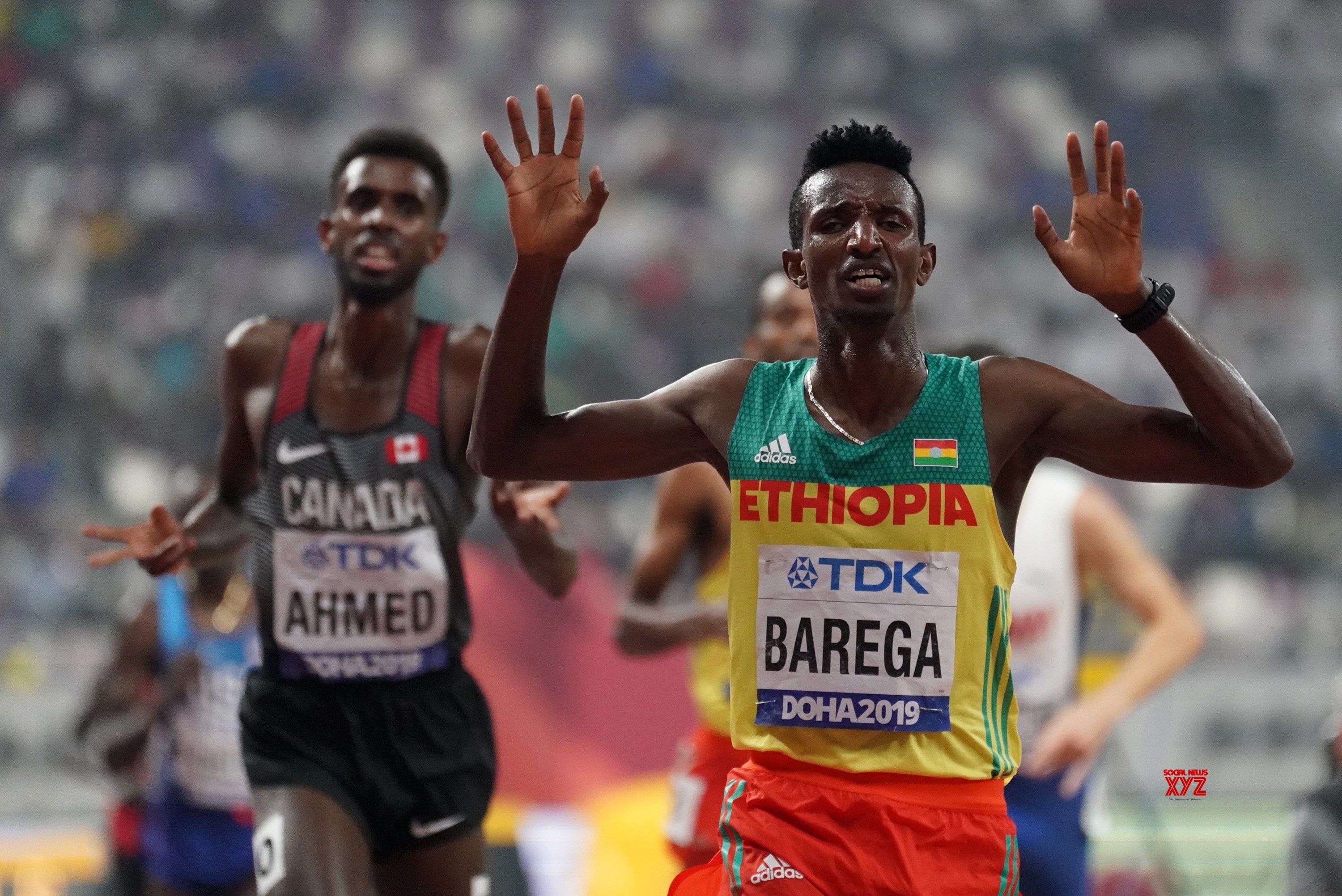 Selemon Barega, Doha World Athletics Championships, 3000x2010 HD Desktop