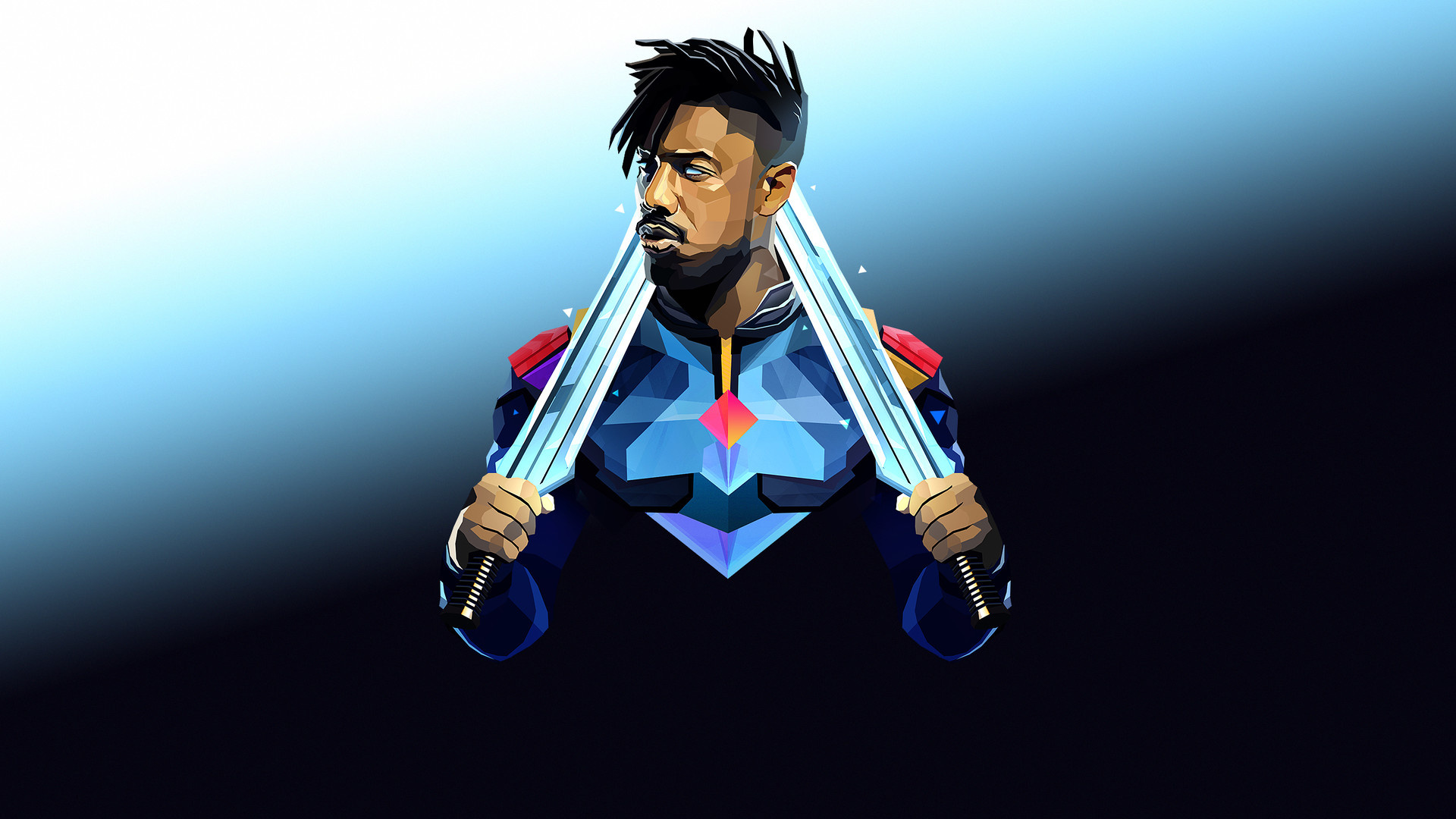 Justin Maller, Killmonger, Justin Maller, 1920x1080 Full HD Desktop