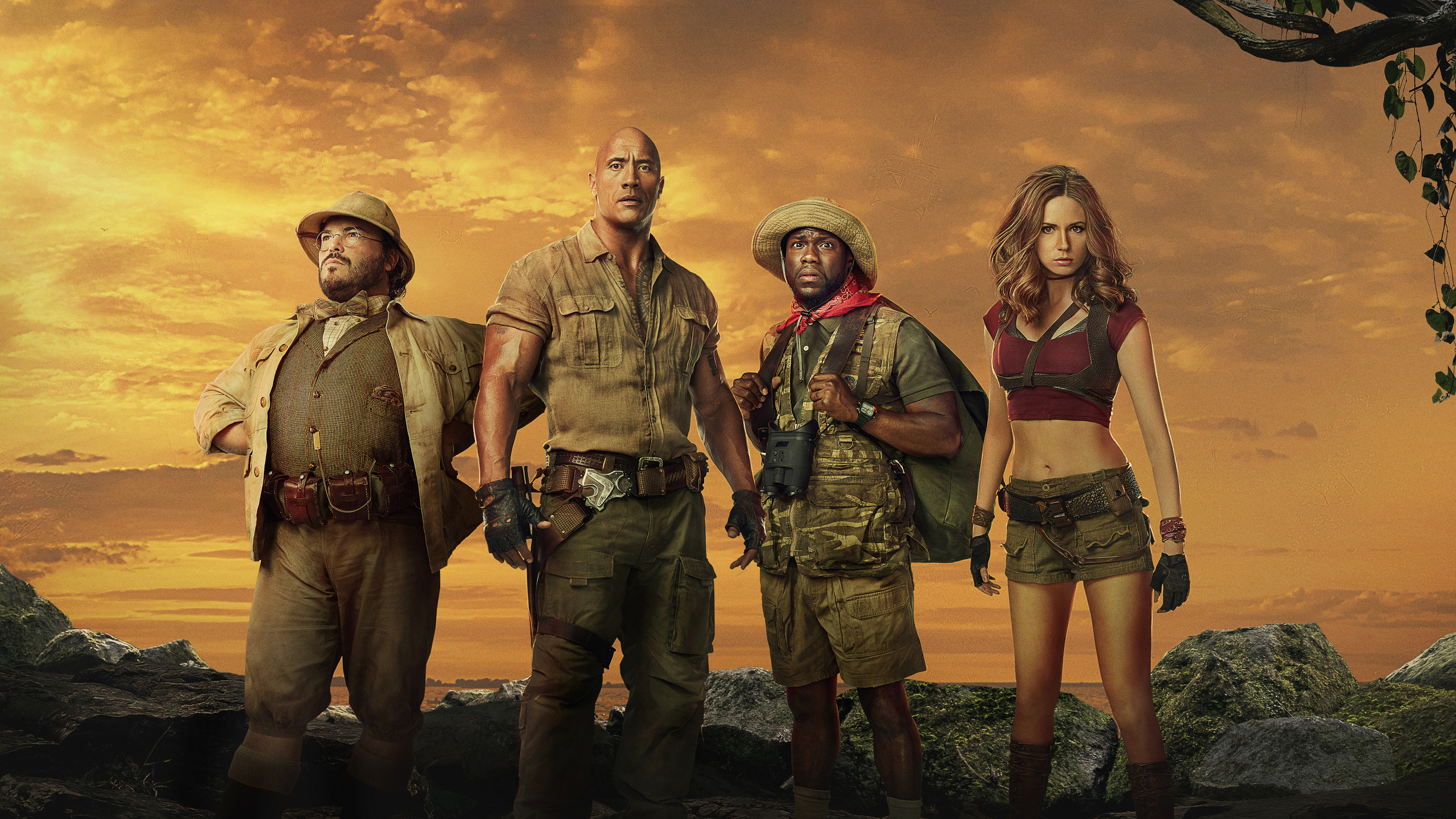 2017 Jumanji, Welcome to the Jungle, 5K wallpapers, 1440p resolution, 2560x1440 HD Desktop