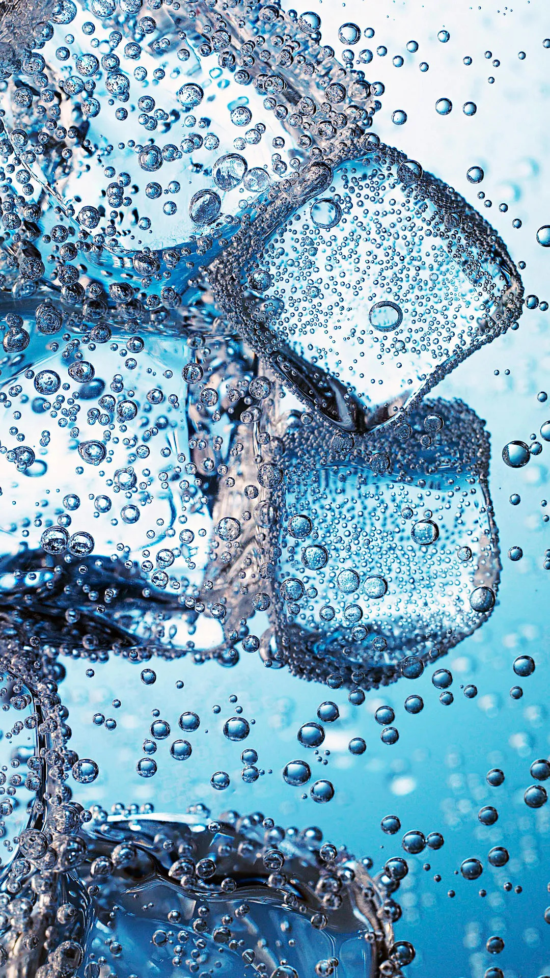 Ice wallpaper, iPhone wallpaper, Bubbly soda, Refreshing drink, 1080x1920 Full HD Phone