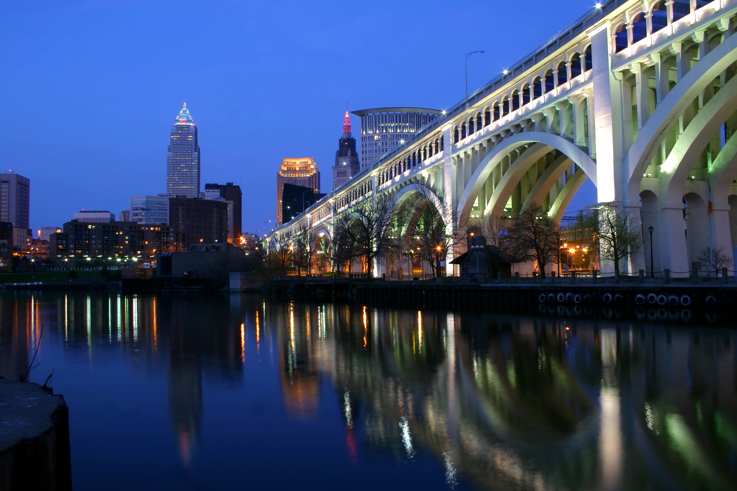 Detroit-Superior Bridge, Cleveland Wallpaper, 2970x1980 HD Desktop