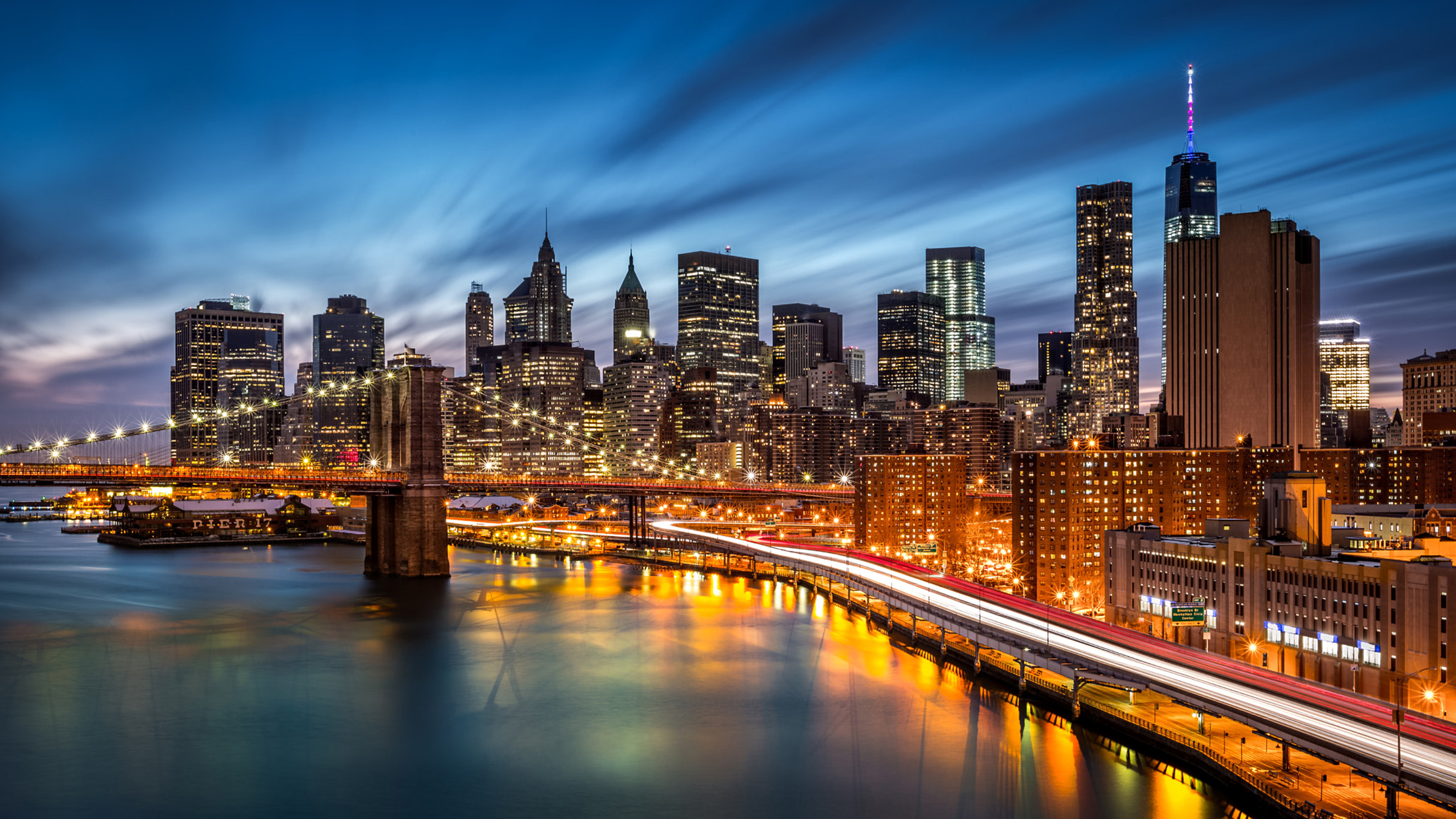 Brooklyn Bridge, Manhattan Wallpaper, 3840x2160 4K Desktop