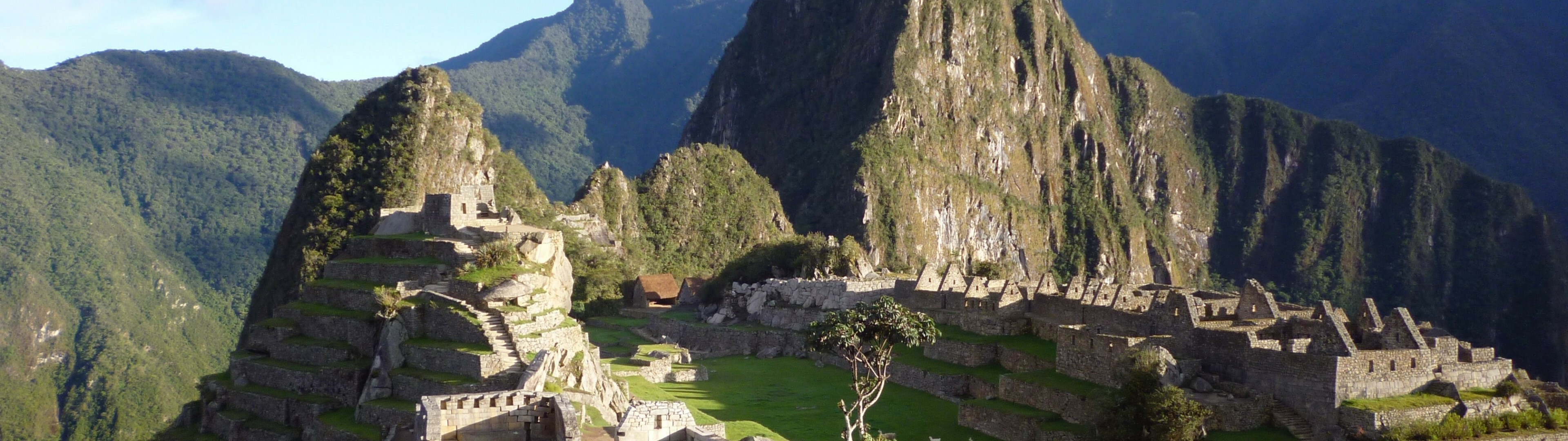 Machu Picchu, Peru mountain, Monuments, Wallpapers, 3840x1080 Dual Screen Desktop