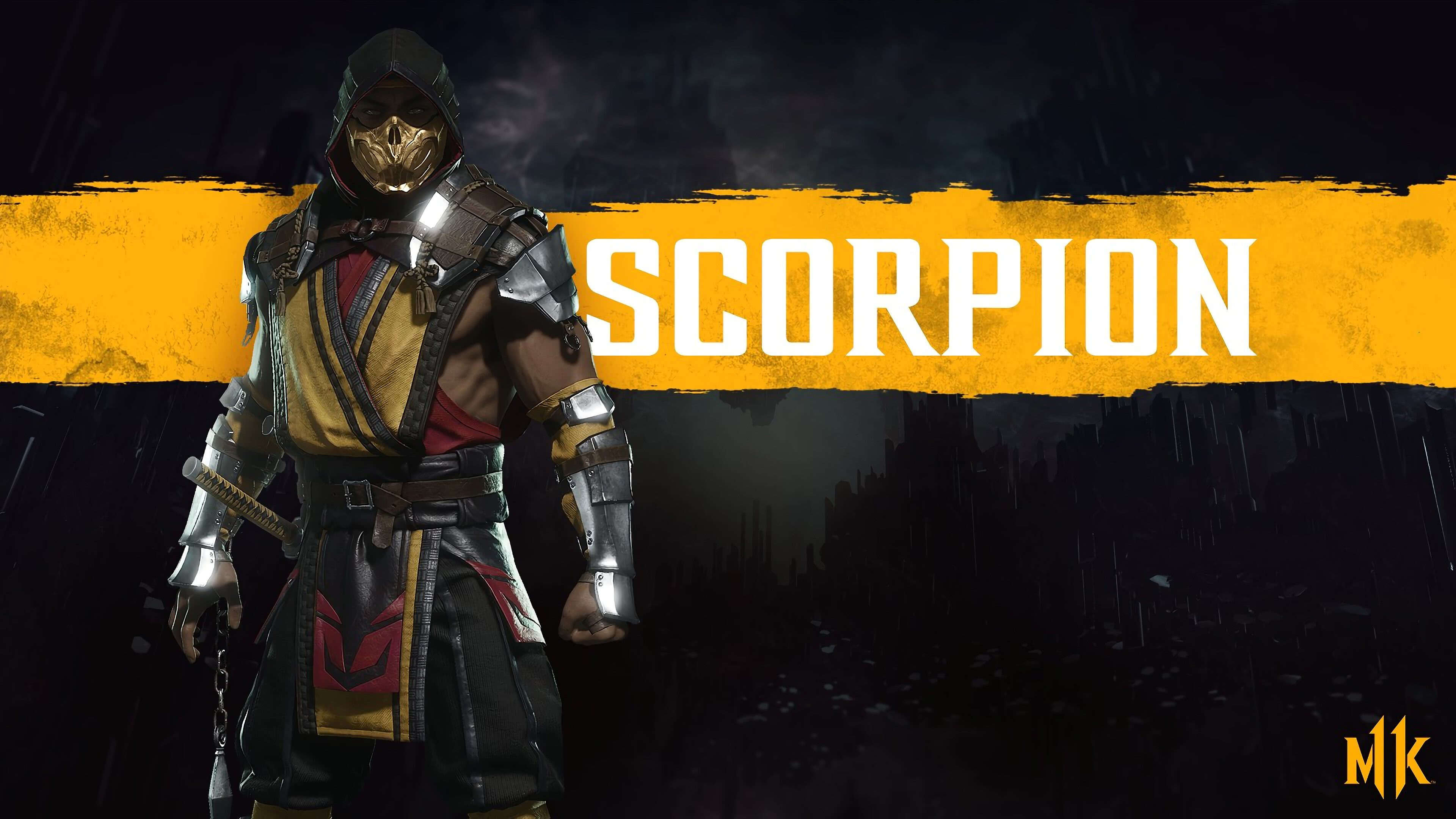 Mortal Kombat 11, Scorpion, UHD 4K wallpaper, Epic gaming, 3840x2160 4K Desktop