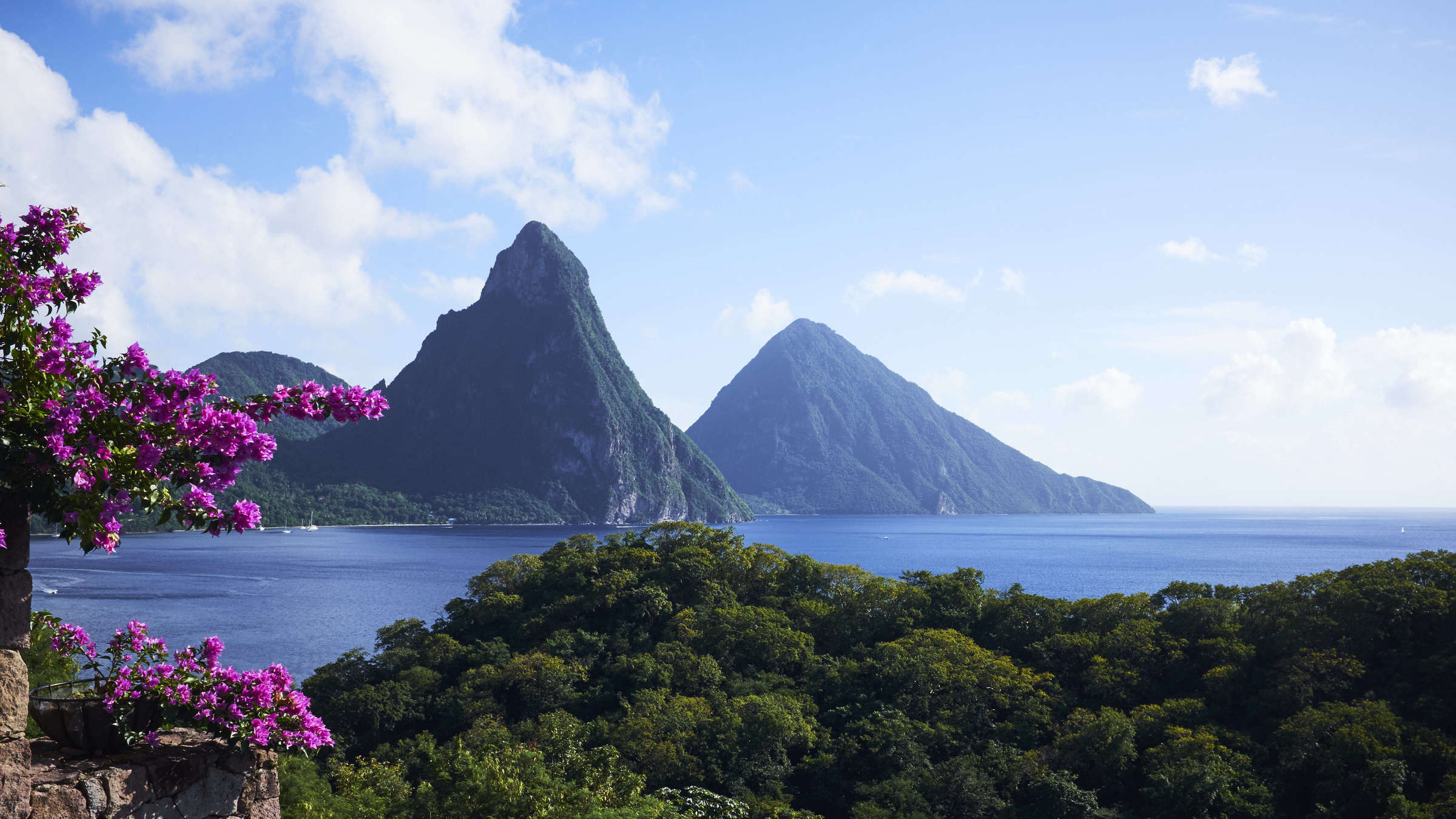 Pitons, St. Lucia, Urlaub 2022, Reiseziele, 2400x1350 HD Desktop