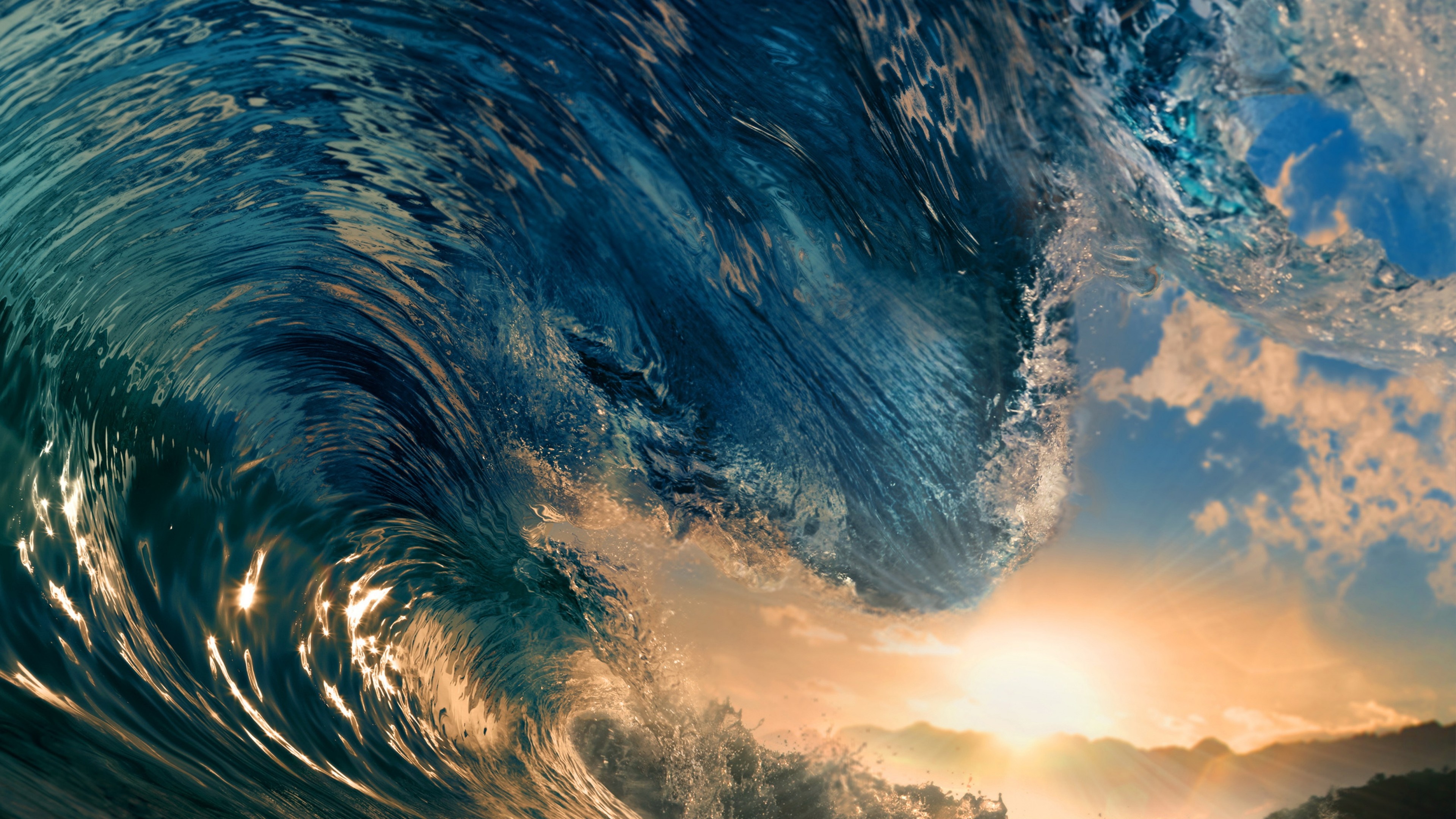Sea Waves, Water Wallpaper, 3840x2160 4K Desktop