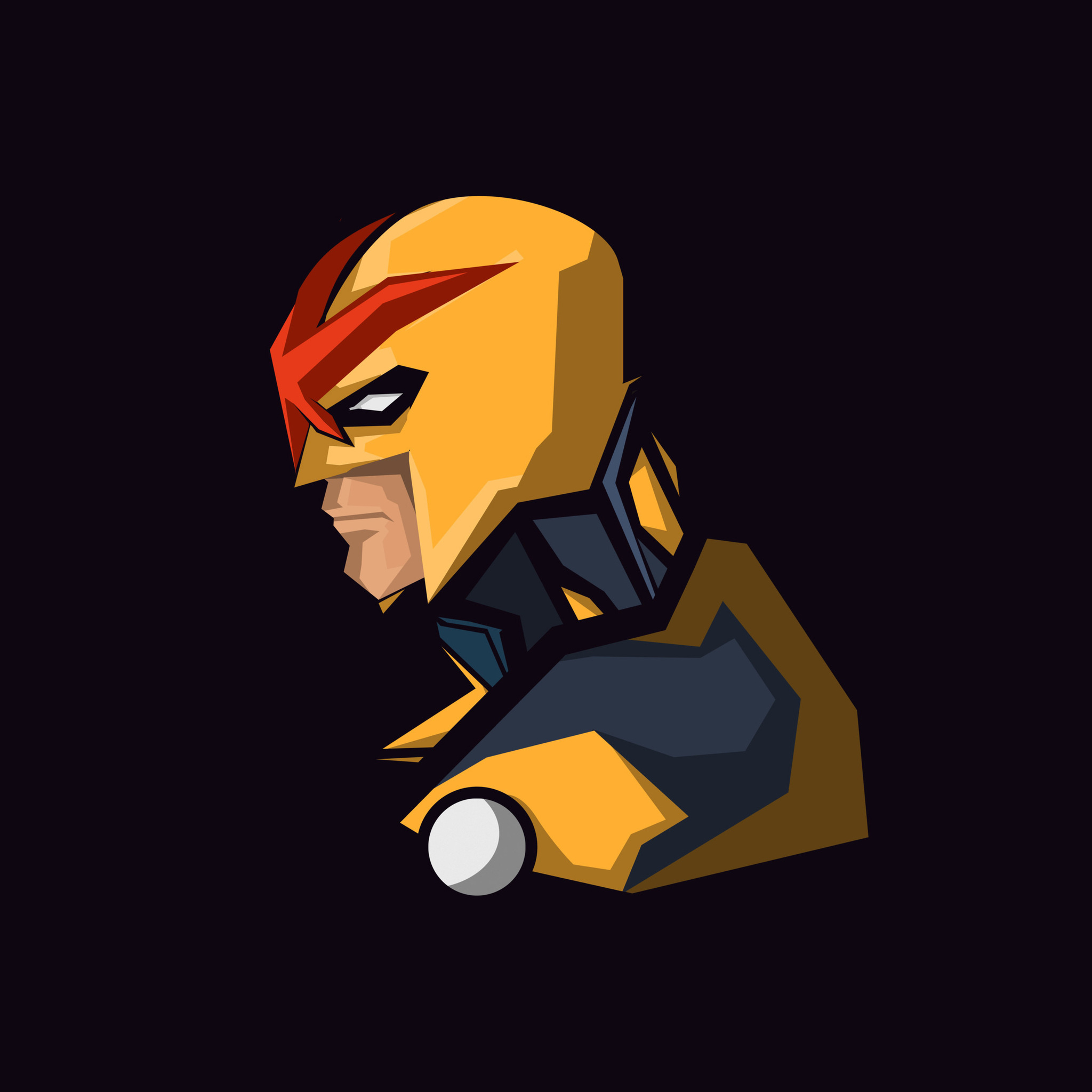 Nova Marvel Comics Minimalism Ipad Air HD 4k Wallpapers, Images, Backgrounds, Photos and Pictures 2050x2050