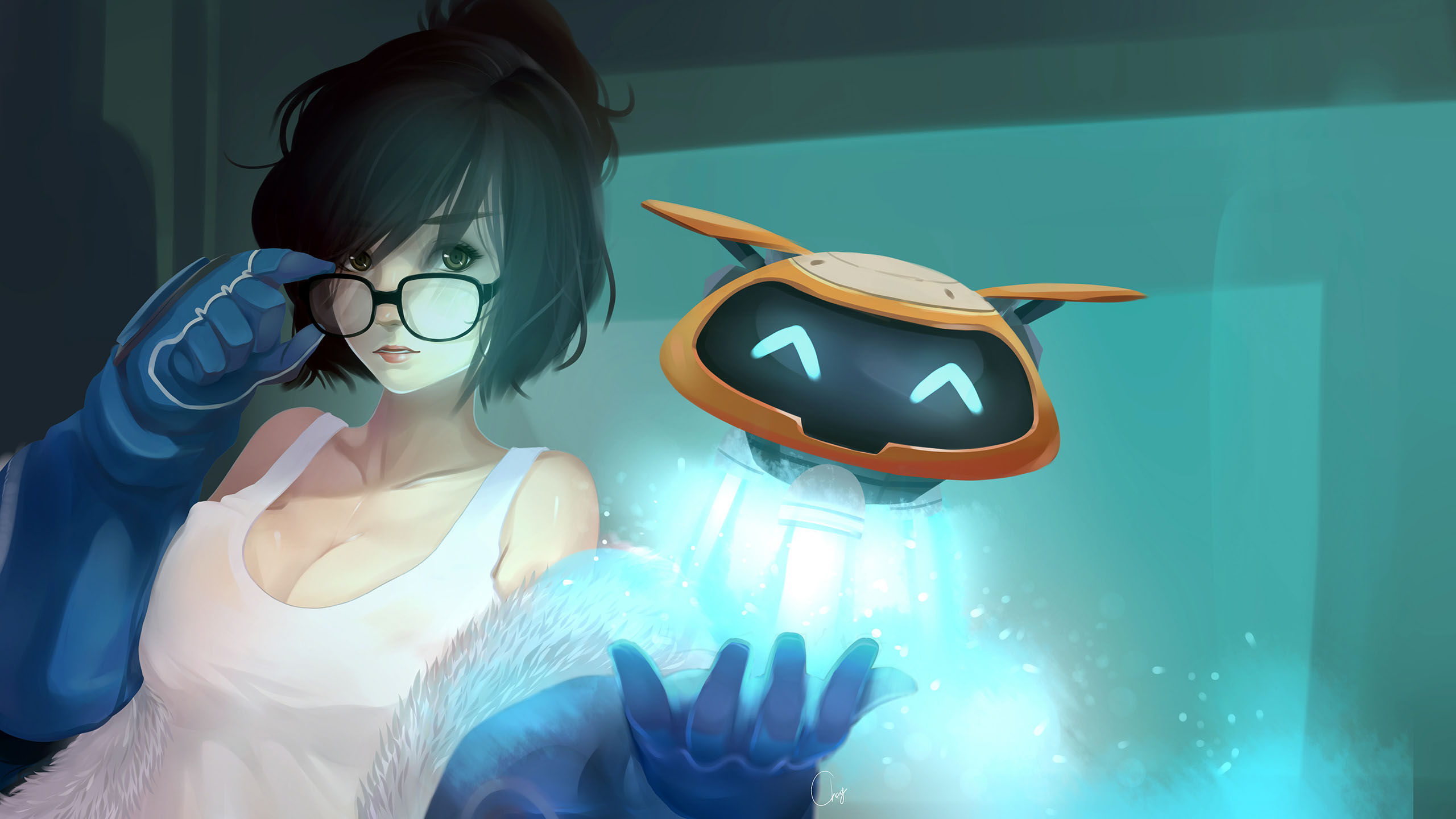 Mei (Overwatch), Sarah Tremblay's collection, Overwatch fan community, Inspirational artwork, 2560x1440 HD Desktop