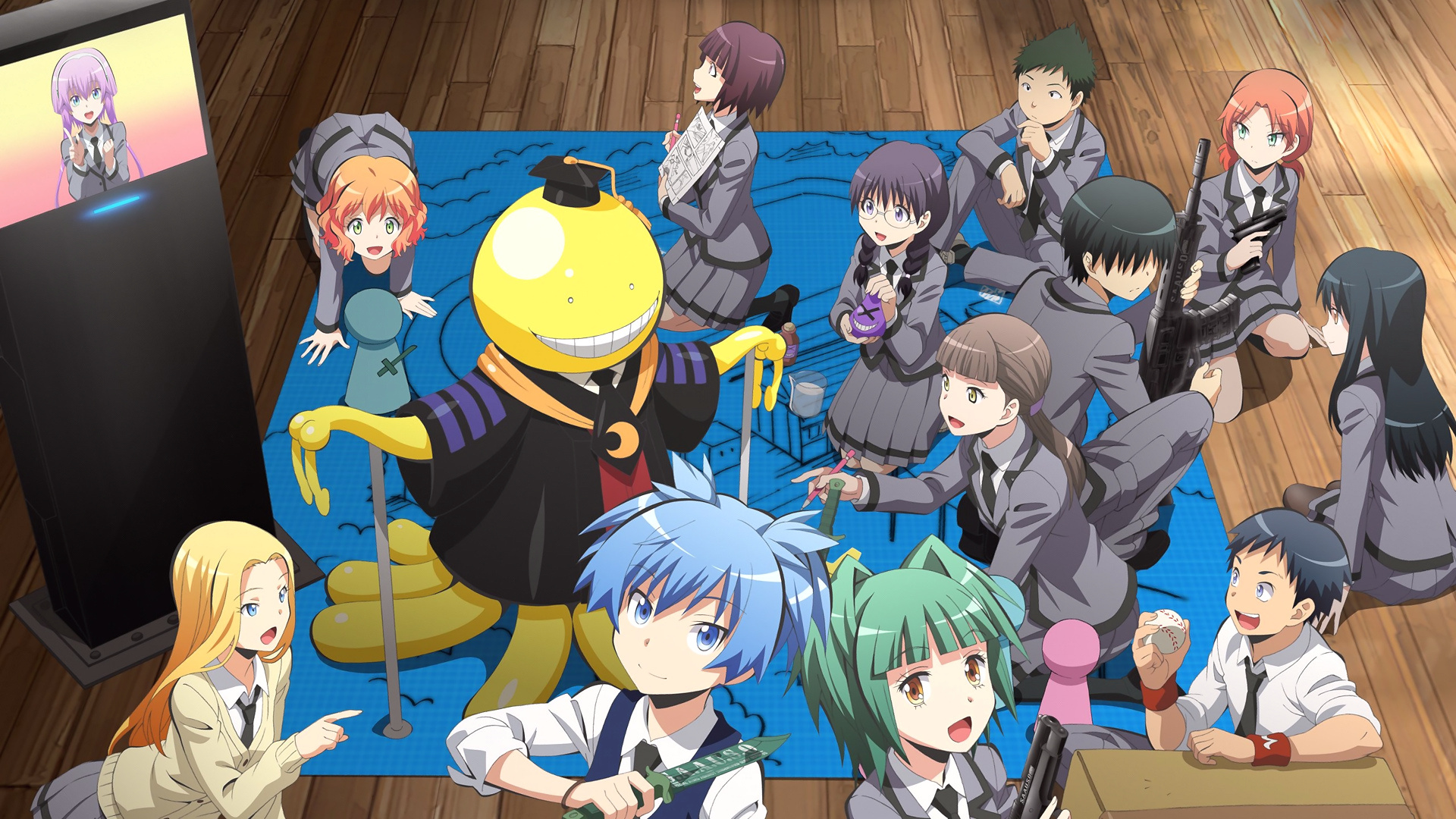 Assassination Classroom TV fanart, Anime artistry, Captivating visuals, Engaging storytelling, 1920x1080 Full HD Desktop