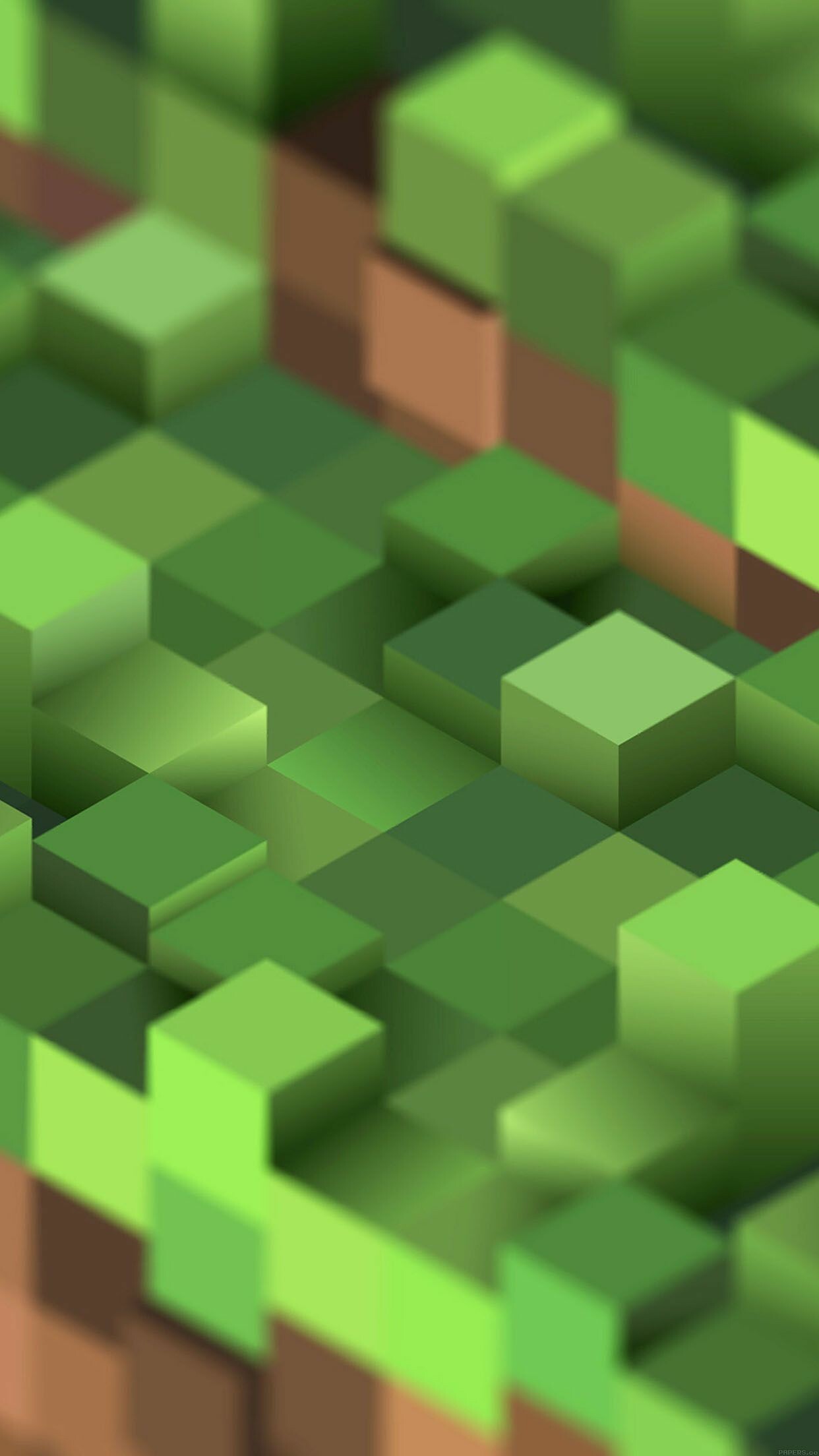 Minecraft game, Green and brown wallpaper, Nerdy aesthetics, Gamer's style, 1250x2210 HD Phone