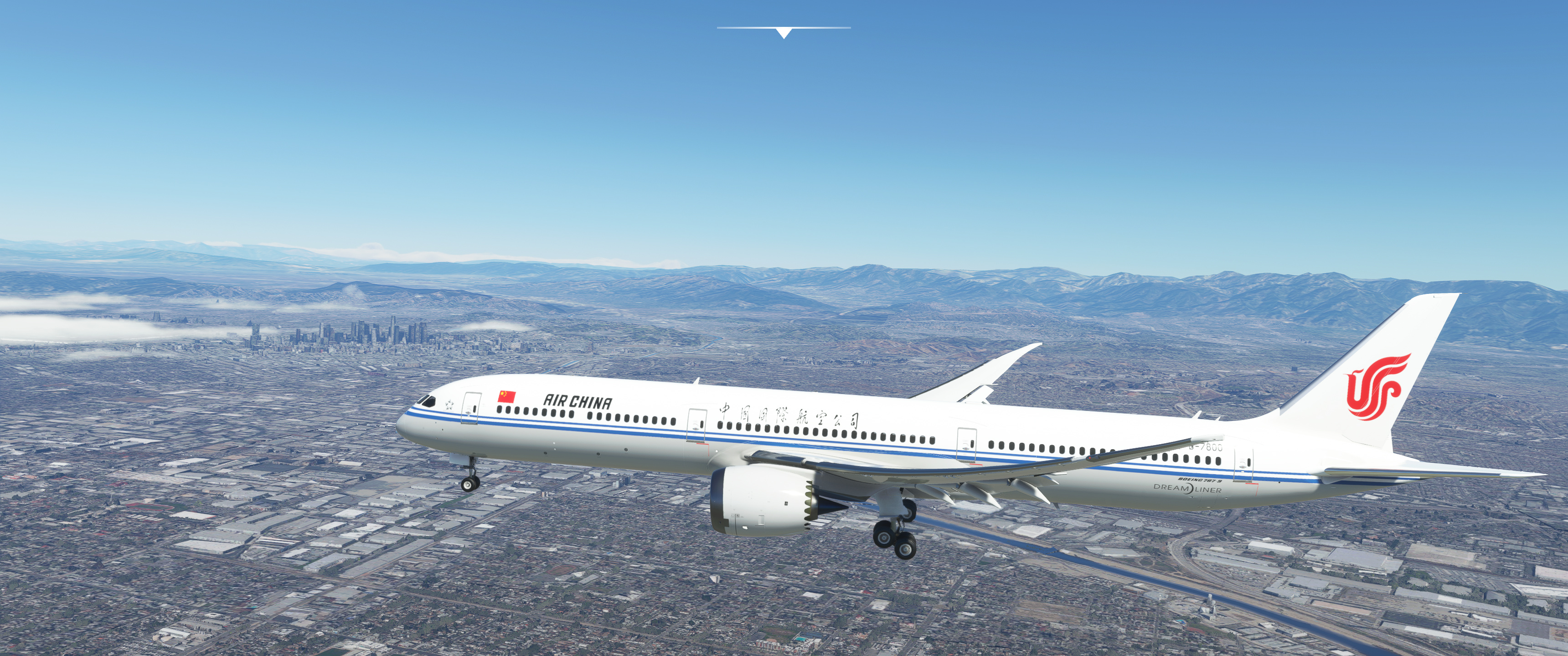 Air China, Long haul flight experience, PEK to LAX route, Air China 787, 3440x1440 Dual Screen Desktop