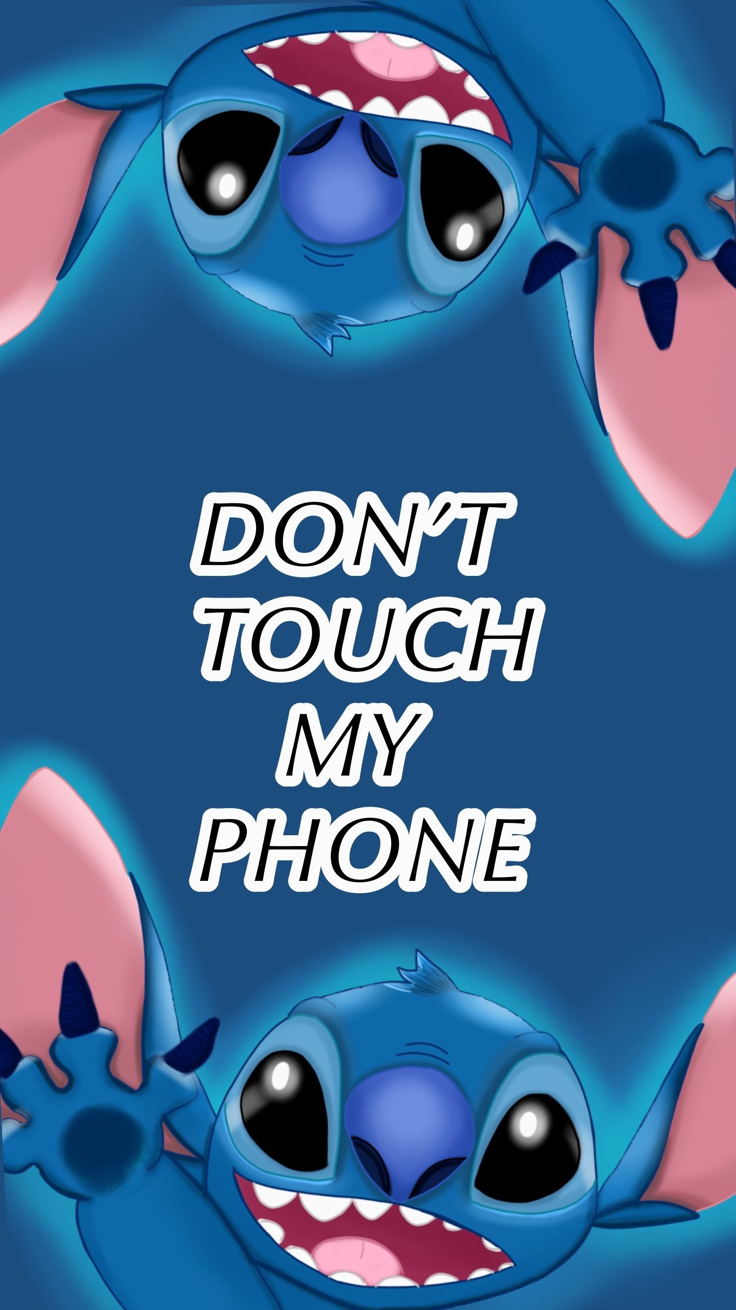 Stitch, Don't Touch My Phone Wallpaper, 1500x2670 HD Phone