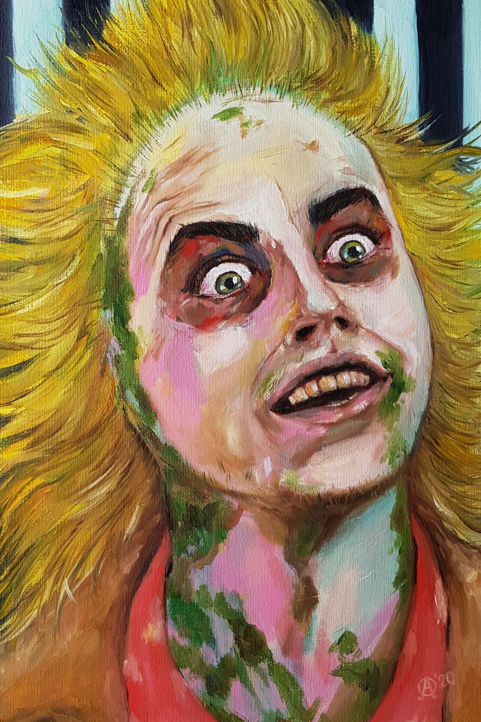 Beetlejuice Michael Keaton, Original Art, 1620x2430 HD Phone