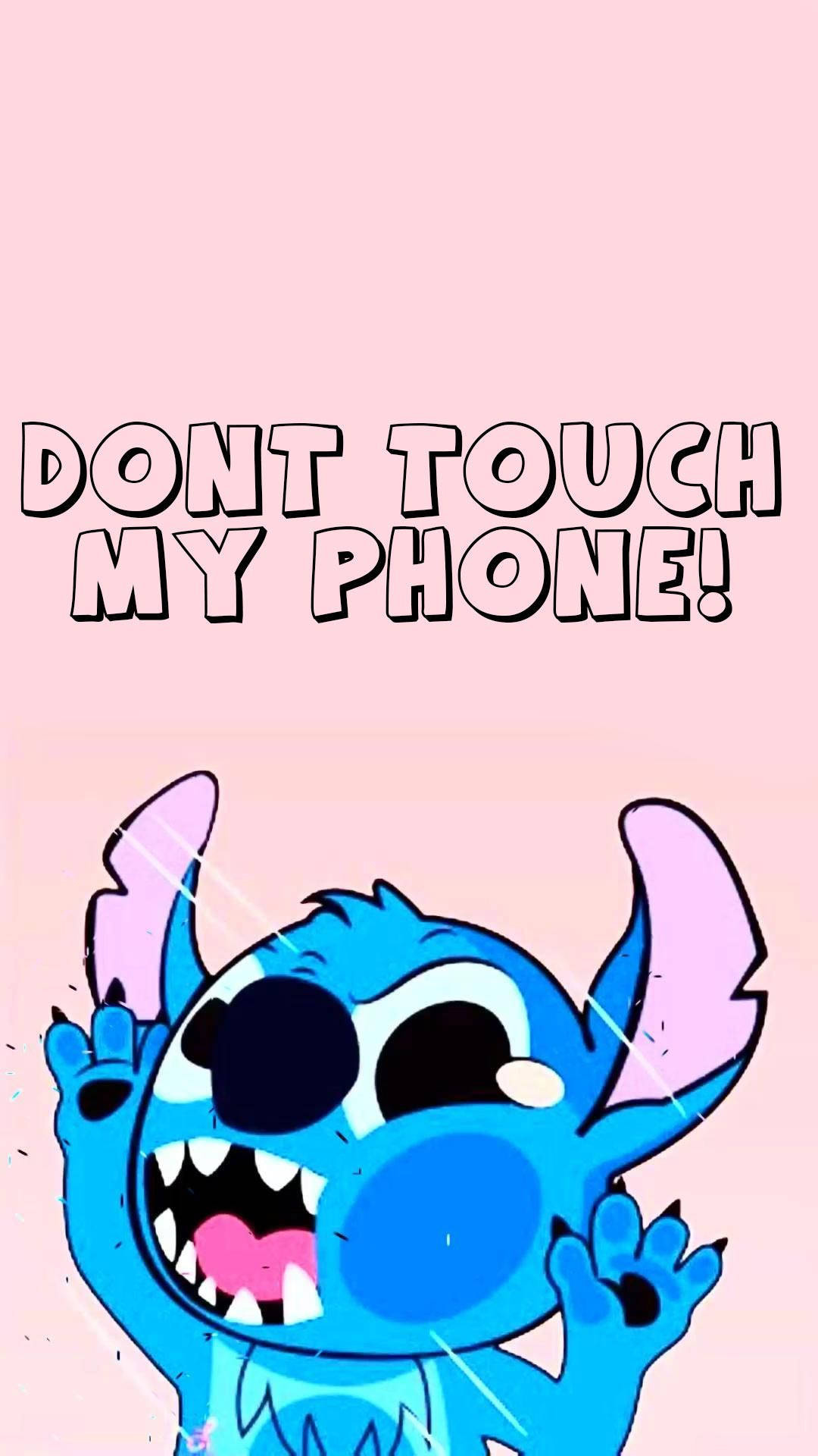 Stitch Character, Bold Message, Humor Alert, Cartoon Design, Privacy, 1080x1920 Full HD Phone