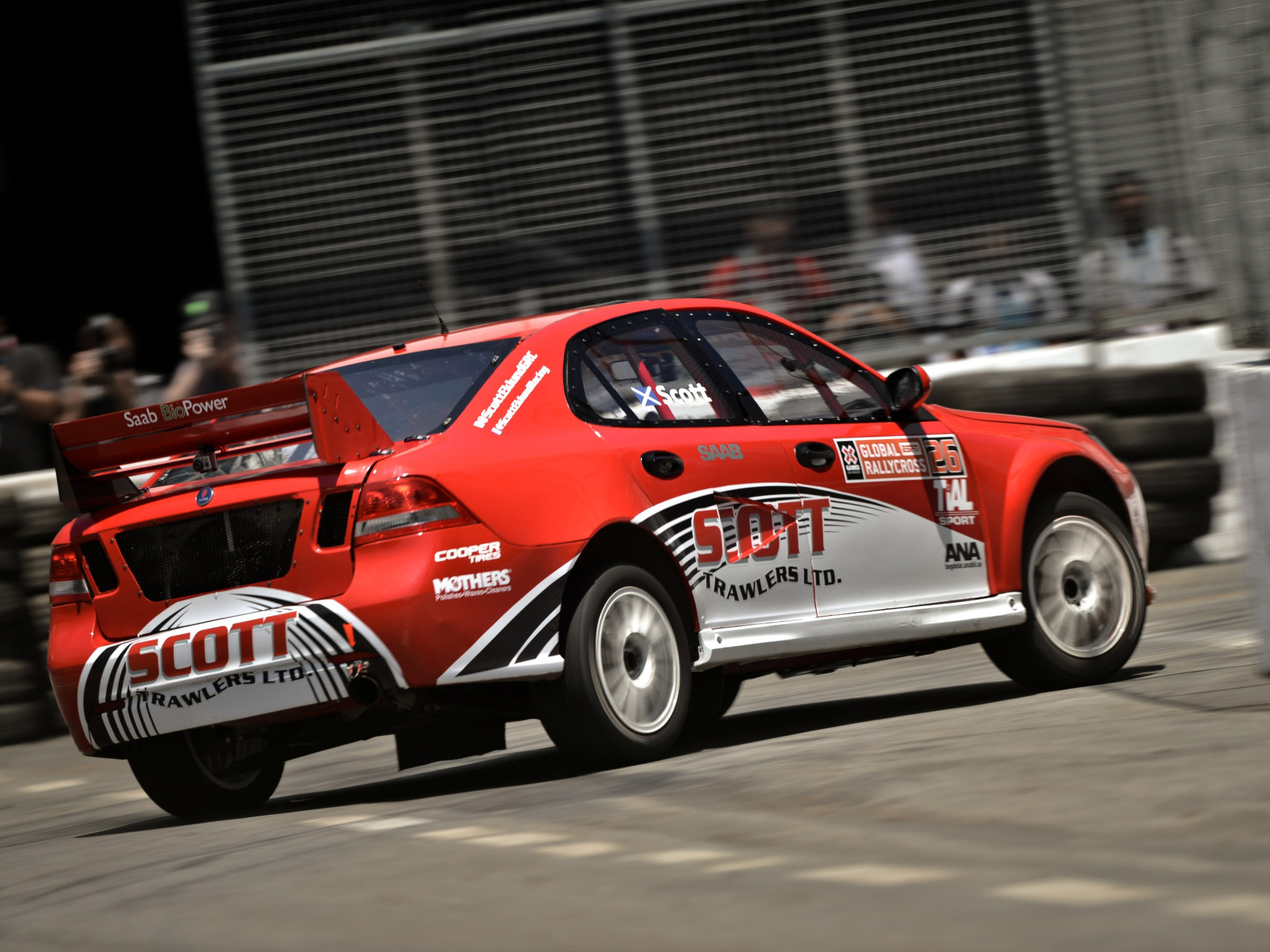Saab 9-3, Rallycross Wallpaper, 2050x1540 HD Desktop