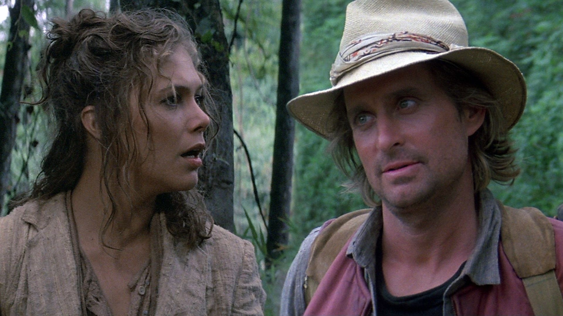 Romancing the Stone, Adventure romance, Kathleen Turner's brilliance, Memorable film, 1920x1080 Full HD Desktop